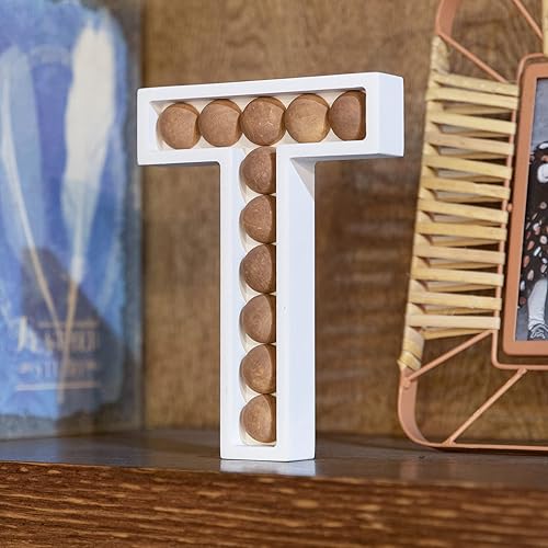 COLLECTIVE HOME - Letras de madera para decoración de pared, decoración de mesa independiente, letreros decorativos con monograma, decoración de