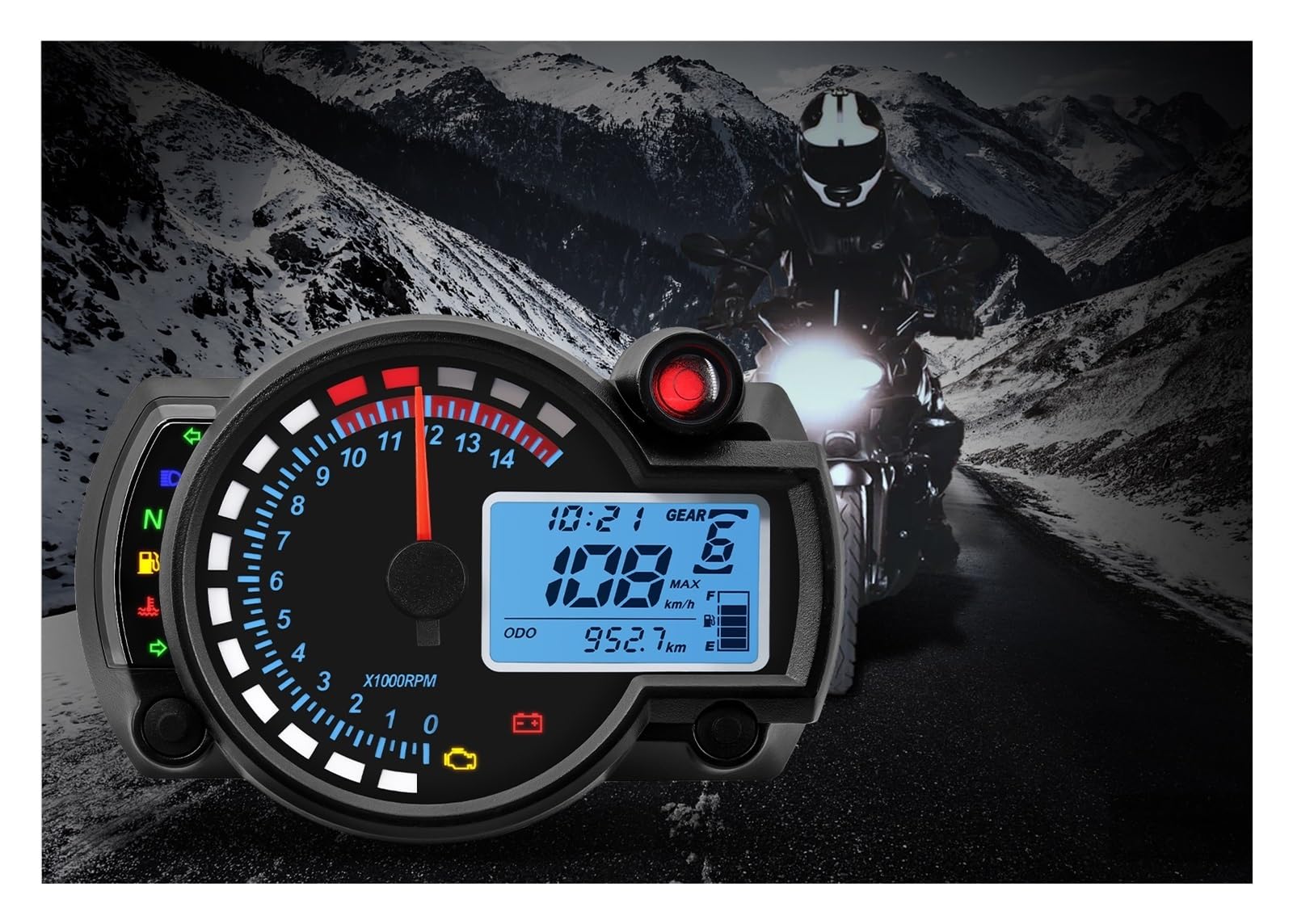 Velocímetro Digital Tacómetro digital para motocicleta, contador de horas para Brasil para Titan 150 CG150 Fan150 2010-2022