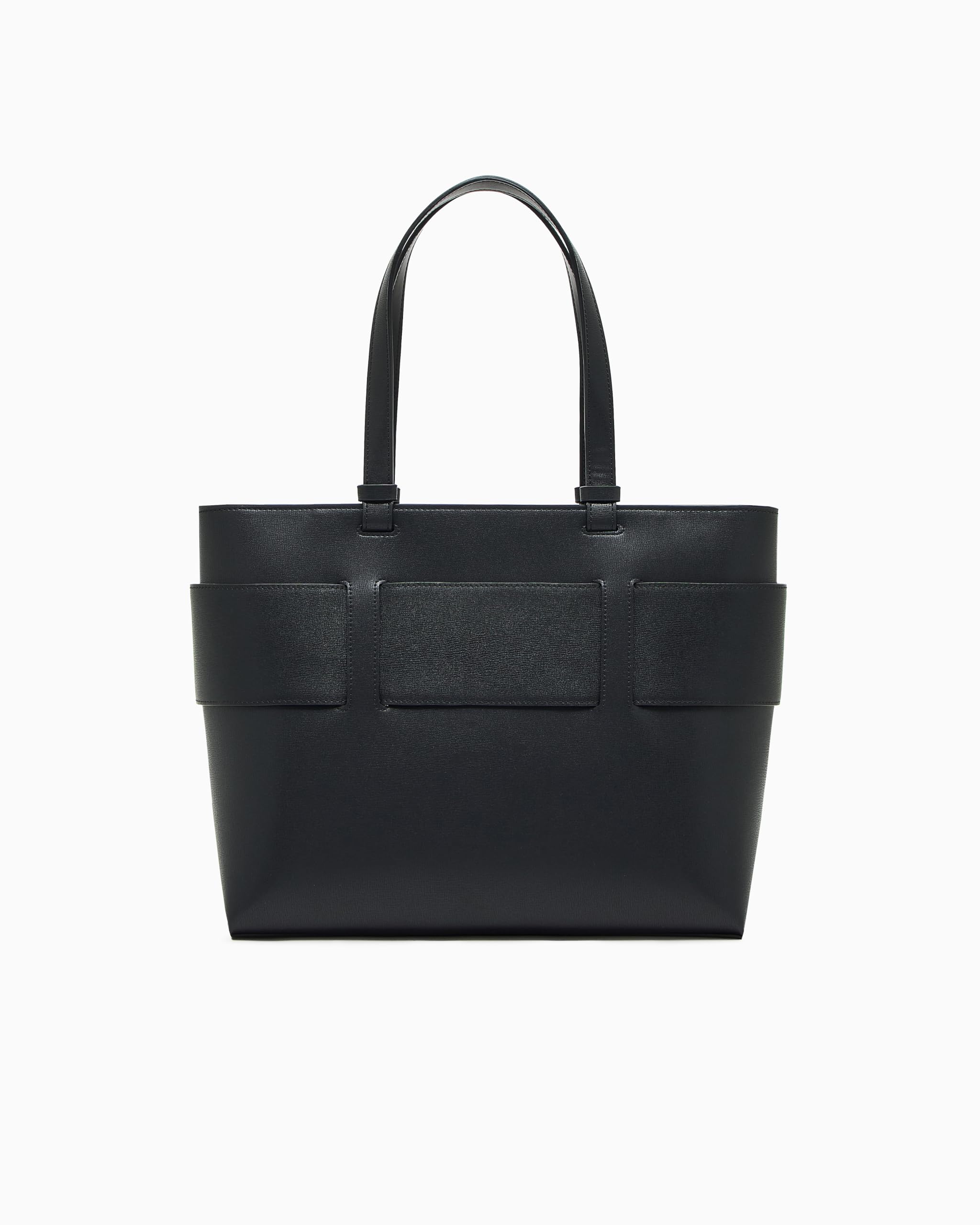 Armani Exchange Essential, Susy, square logo, Achats S aux femmes, Black,
