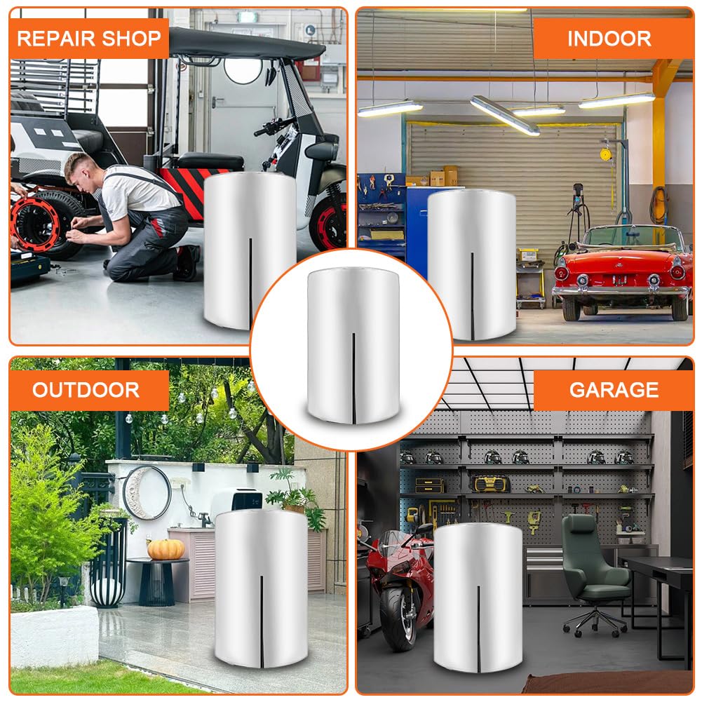 Coperture protettive per Pneumatici 120x85cm 4 Pezzi 210D Oxford Impermeabile Antipolvere Argento