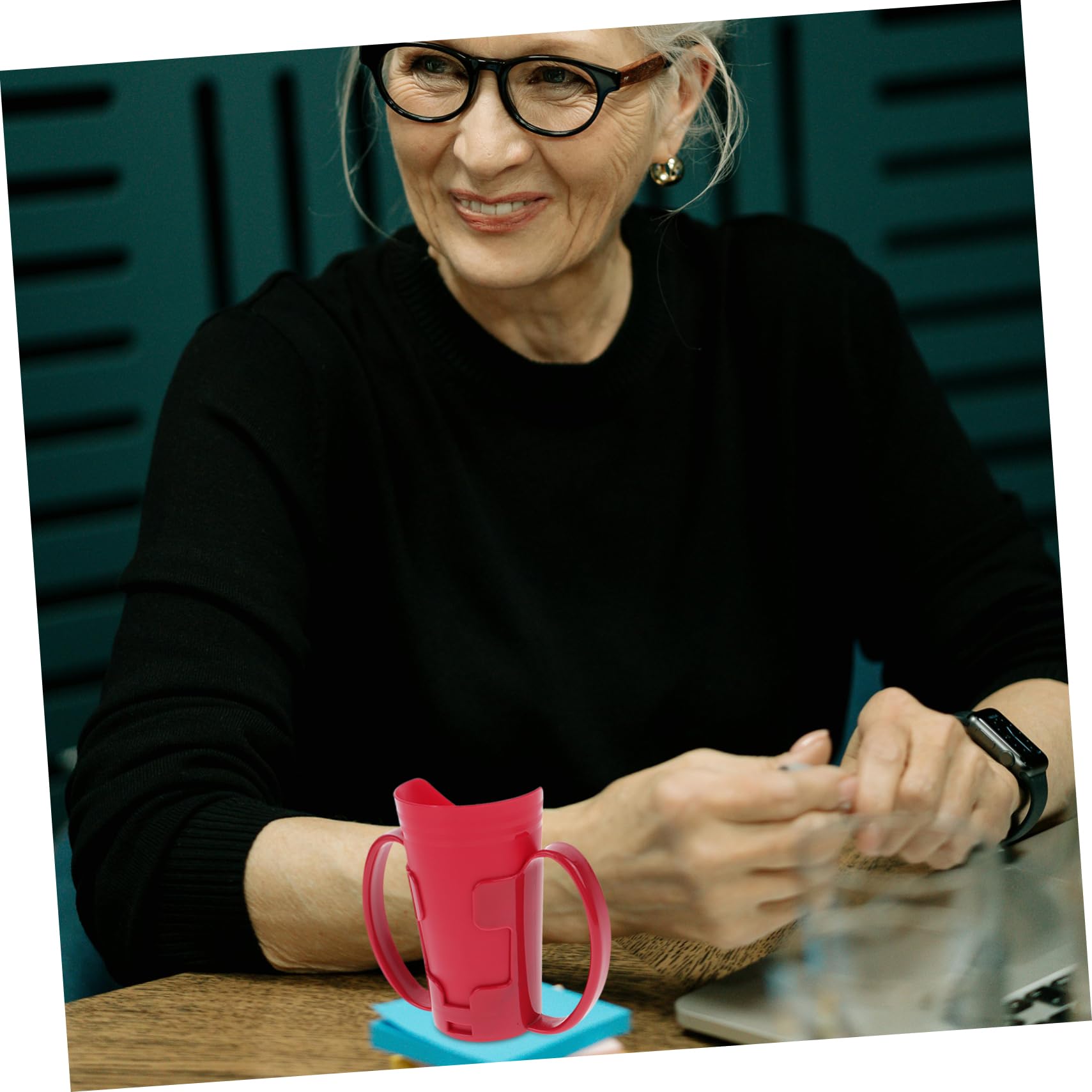 Healeved 3piezas Taza De Práctica Para Pacientes Discapacidad y Maternidad Diseño Inclinado Antiderrame Para Ancianos y Dificultades Para Vaso Reutilizable