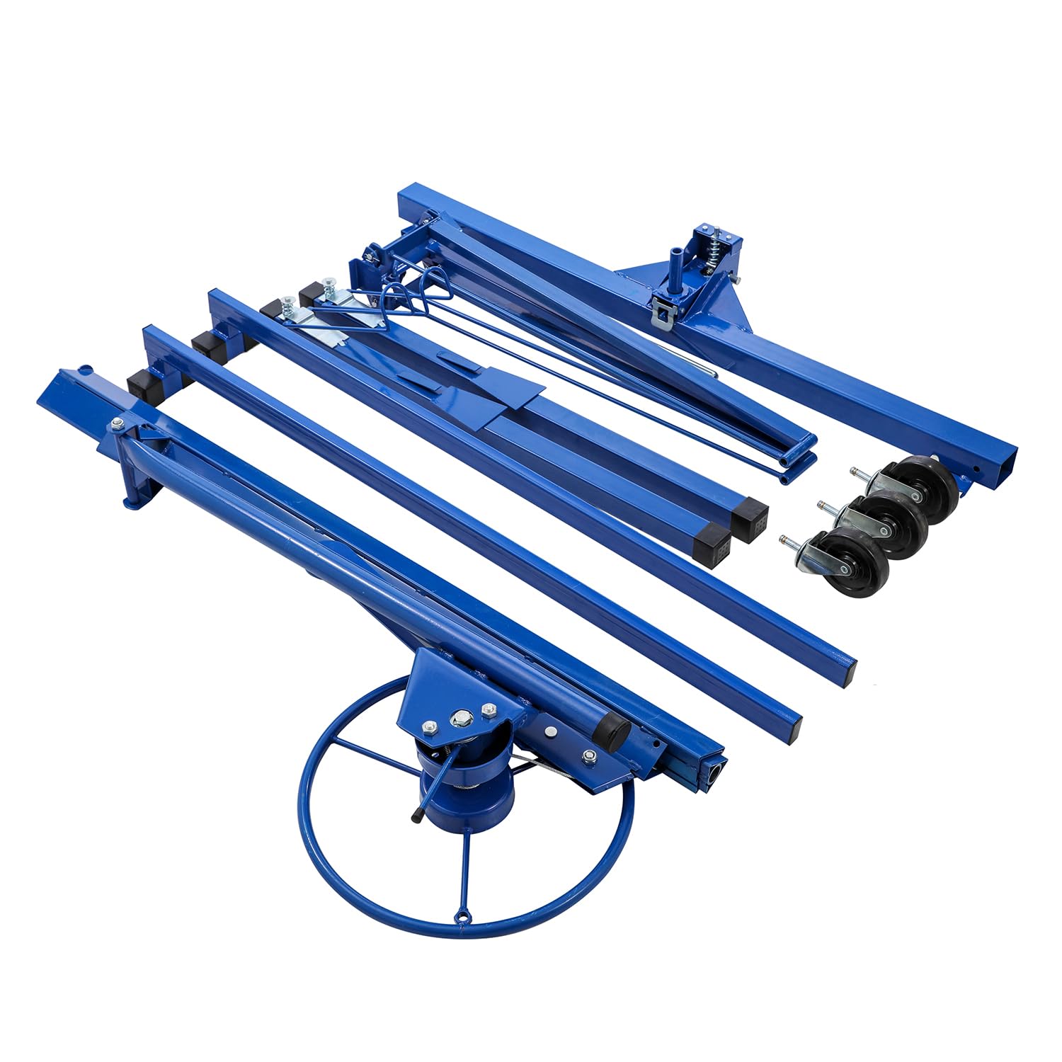KATSU Tools Podnośnik do płyt kartonowo-gipsowych 3,4 m, udźwig 68 kg, wysokość podnoszenia do 325 cm, składane narzędzie do podnoszenia płyt gipsowo-kartonowych z kółkami, model 181012