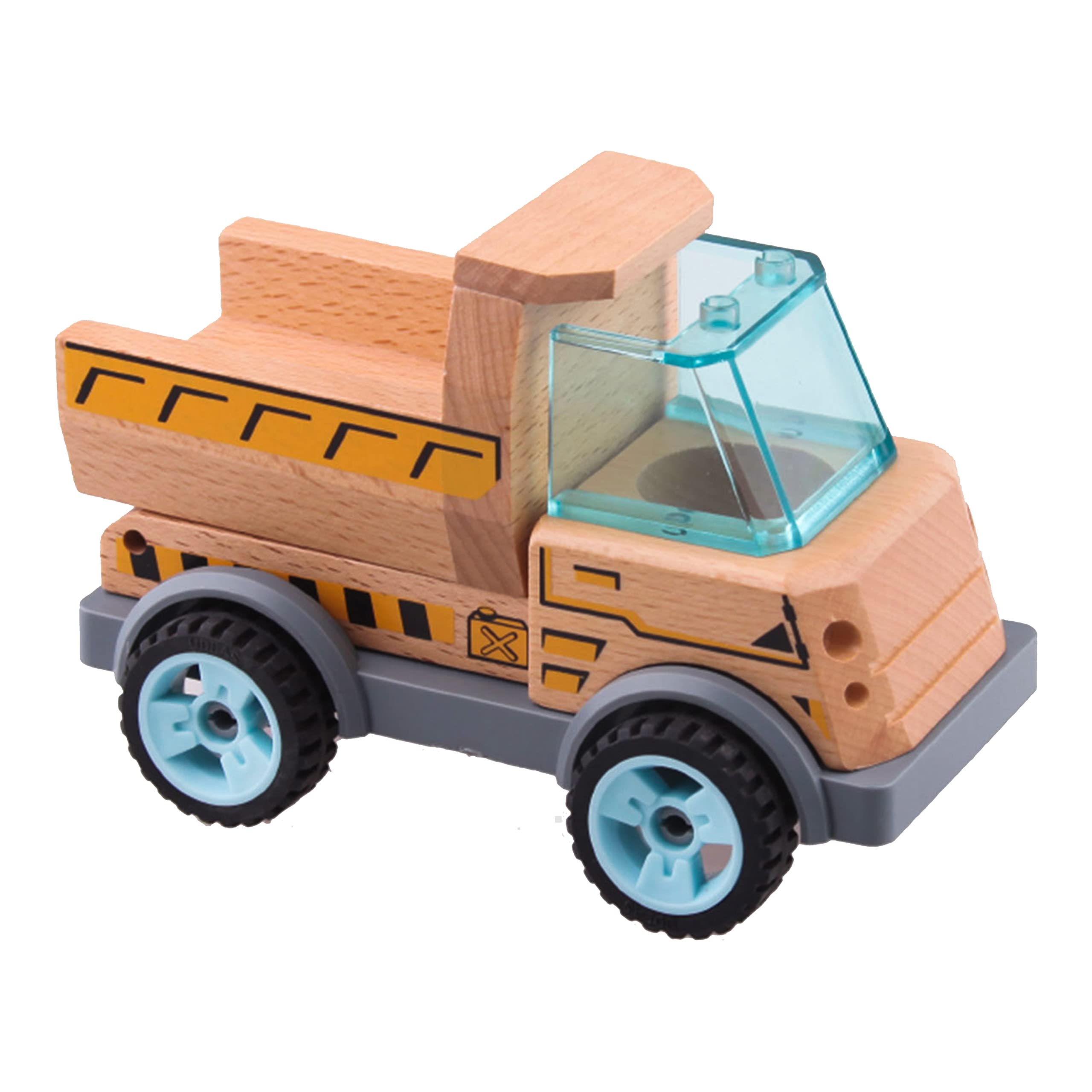 Udeas Transformable Dump Loader Sand Toy, Sand Toy Vehicles, Transparent Driver Cab for Maximum Fun, Sandpit Vehicles, Toys from 3 Years