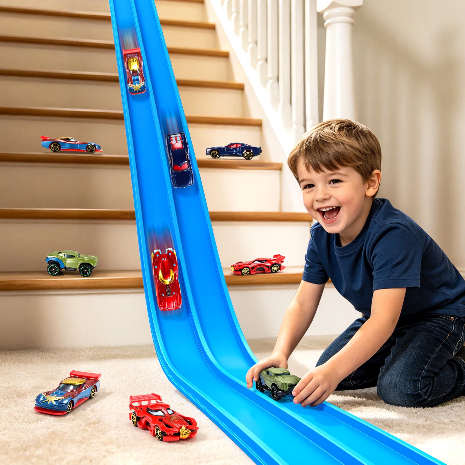 Circuit Flexible Voiture Enfant 3 4 5 6 7 8 Ans, Cadeau Enfant 3-8 Ans Garcon Circuit De Voiture Jouet Garcon 3-8 Ans Piste Voiture Flexible Jeu Garcon Cadeau Anniversaire Fille 3 4 5 6 7 8