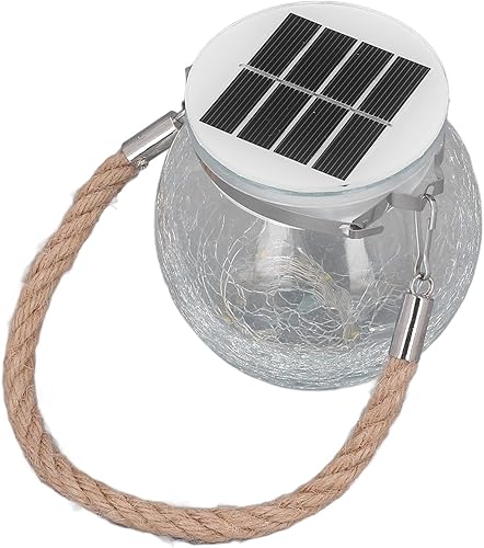 Miniatura 8 de Luces solares del globo de la suspensión decorativa de la bola de cristal caliente luz romántica larga espera IP65 durable para jardines