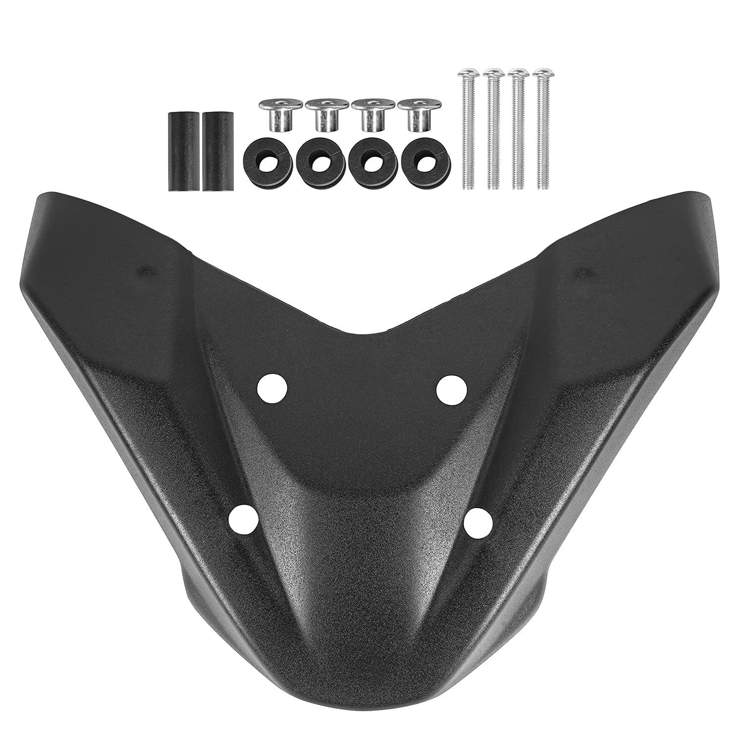 Parafango Anteriore Allungabile Per Moto – Estensione Ruota In PP, Nero, Spessore 2mm – Adatto Per Pneumatici Con Curvatura 13-23 Cm - 2