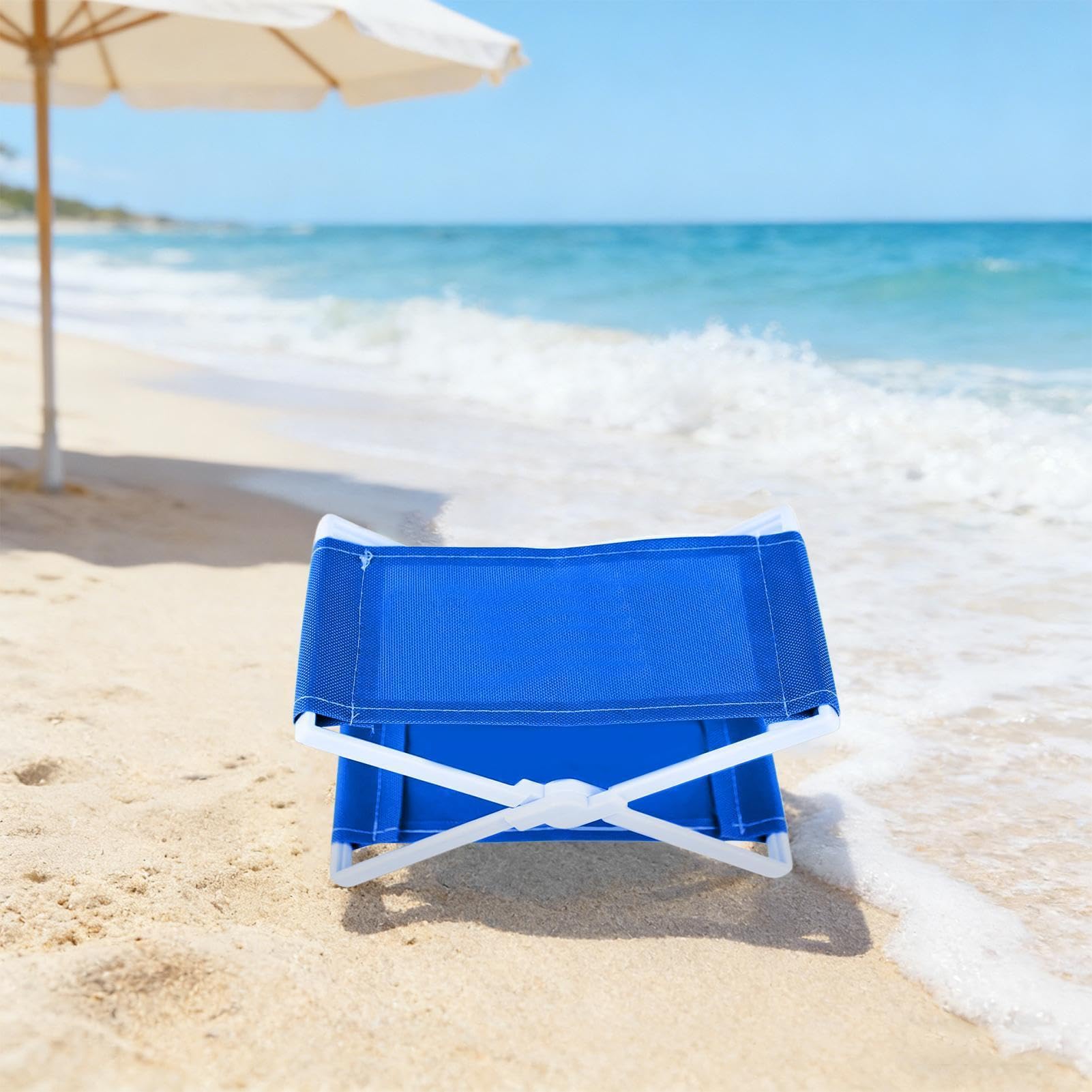 Cuscino per sedia a sdraio, compatto, pieghevole, per escursionismo, picnic, 20 x 10 cm, in tessuto ABS, poggiatesta per sdraio da spiaggia, cuscino leggero per sabbia, tappetino portatile per esterni