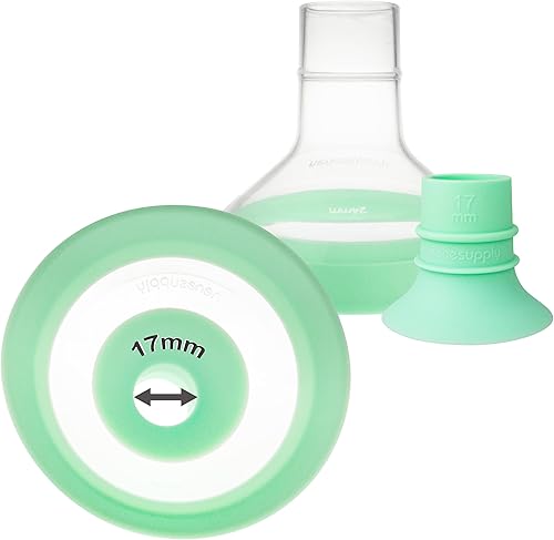 Nenesupply Insertos de 0.669 in y bridas flexibles de 0.945 in compatibles con extractor de leche Lansinoh de repuesto a brida Lansinoh de 0.669 in