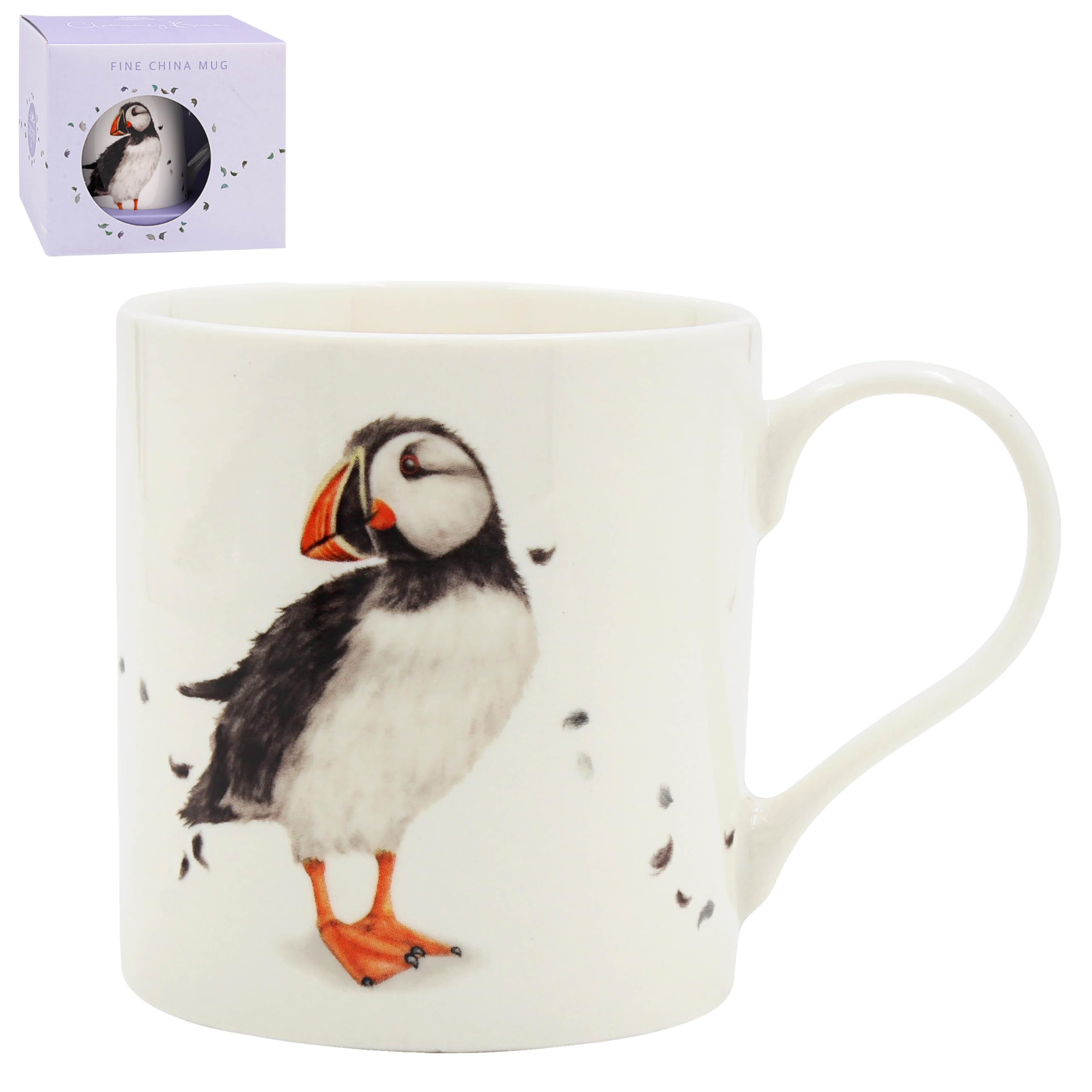The Leonardo Collection Clemency Bunn Puffin Mug for Hot & Cold Drinks | Durable Coffee Cups for Home & Office | Comfortable & Easy-to-Hold Coffee Mugs for Beverages & Daily Use