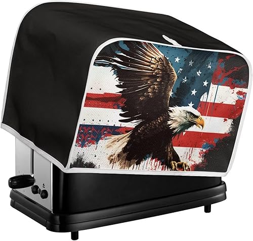 Miniatura 5 de ZFRXIGN Cubierta para tostadora de águila calva de 2 rebanadas de ranura ancha para electrodomésticos, accesorios de decoración de cocina, cubierta