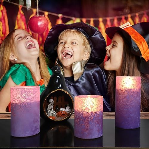 Miniatura 21 de Angelloong Velas parpadeantes de cristal transparente, sin llama, funcionan con control remoto y baterías, velas LED con temporizador, románticas