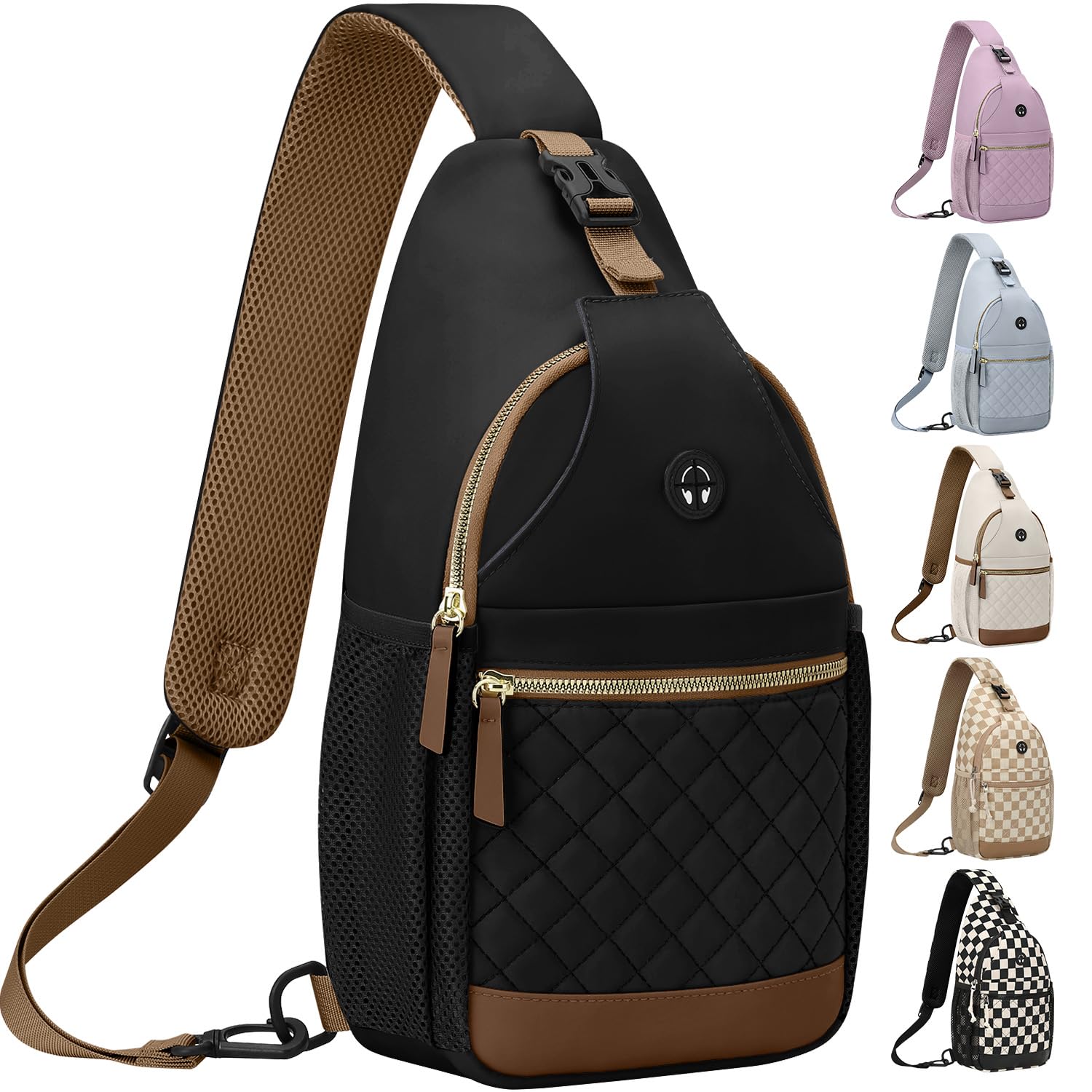 Small Crossbody Purses Bags for Women Men Travel Chest Sling Bag Women Casual Cross Body Bag for Woman