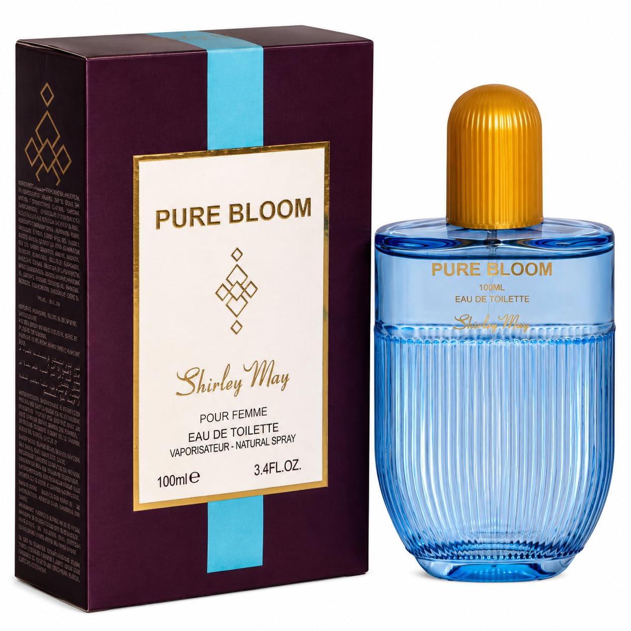 Shirley May Pure Bloom EDT 100 ml for Women | Long Lasting Citrus Fruity Perfume | Orange Bergamot Lemon Vanilla Musk Fragrance | Premium UAE Perfume-picture-32