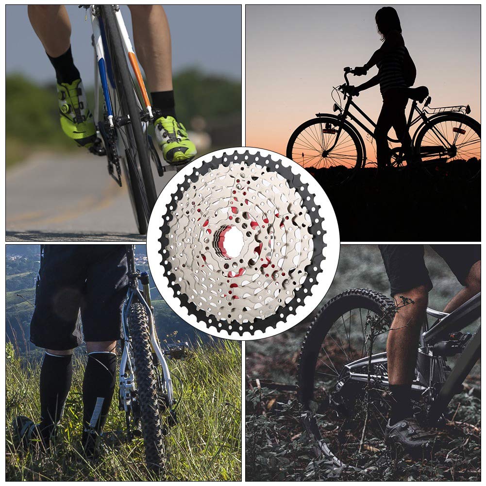 Dioche Ultralekka Przekładnia Górska 8-biegowa, 46T, Kaseta do Roweru Górskiego z Wolnym Kołem Lekka, Pusta Przekładnia Zapewnia płynną kontrolę Prędkości i zwiększoną wydajność Konstrukcja Stalowa