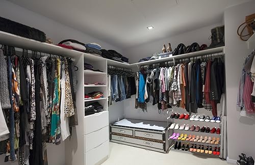 Miniatura 5 de Home-Complete Zapatero con 4 estantes cuatro niveles para 24 pares para dormitorio entrada pasillo y armario almacenamiento y organización del hogar