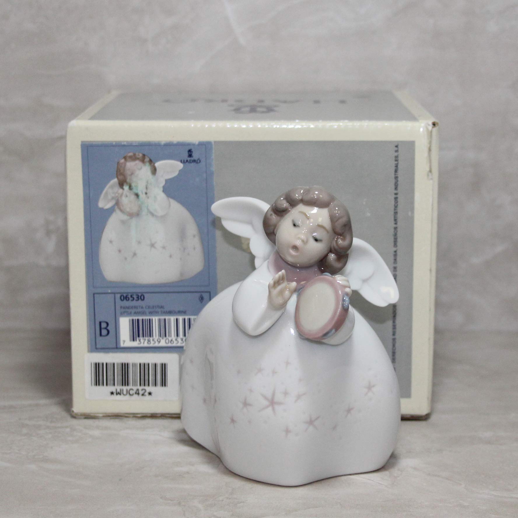 NAO リヤドロ　リトルエンジェル　小物入れ Amazon.co.jp: Lladro リトルエンジェル タンバリン 06530 : ホーム