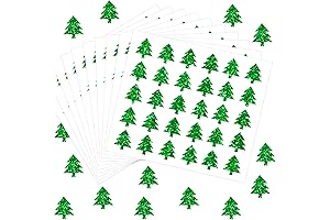 Whaline Christmas Tree Glitter Stickers