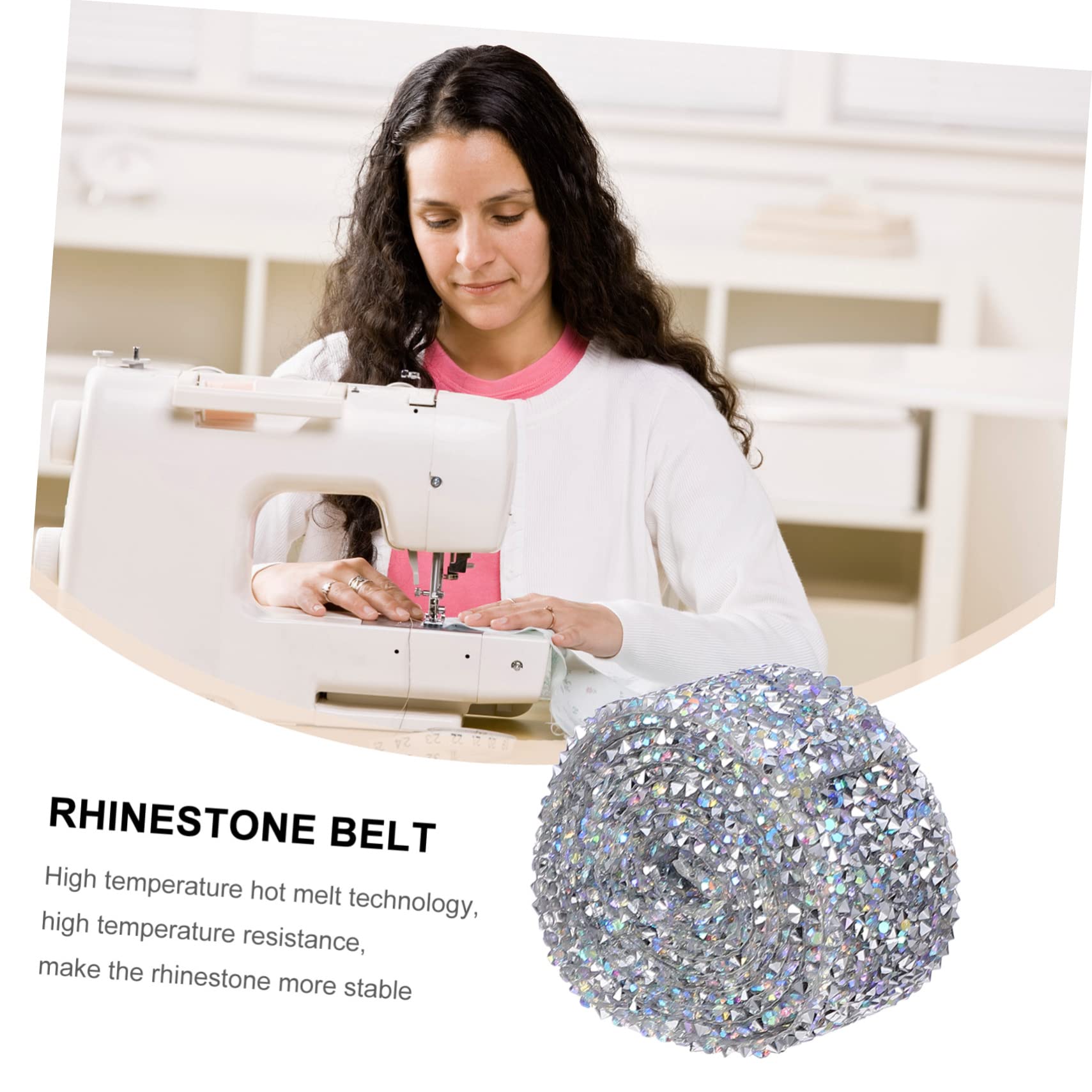SEWACC 9rollen Strassband Für Bastelprojekte Selbstklebendes Diamantband Ab-farbe Für Hochzeiten Deko Und Accessoires