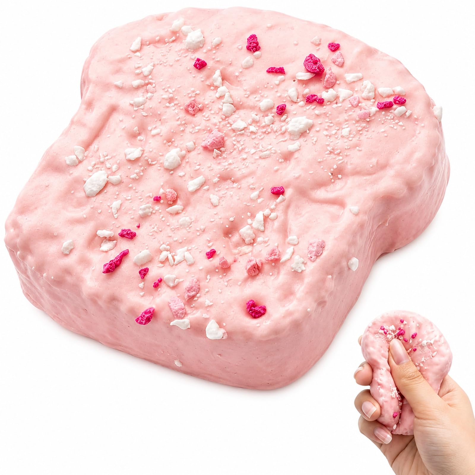 Toast Squishy, Bread Squishy, Adorable Pink Butter Themed, Great for Home, Office Desk Decor and Decoration Lovers