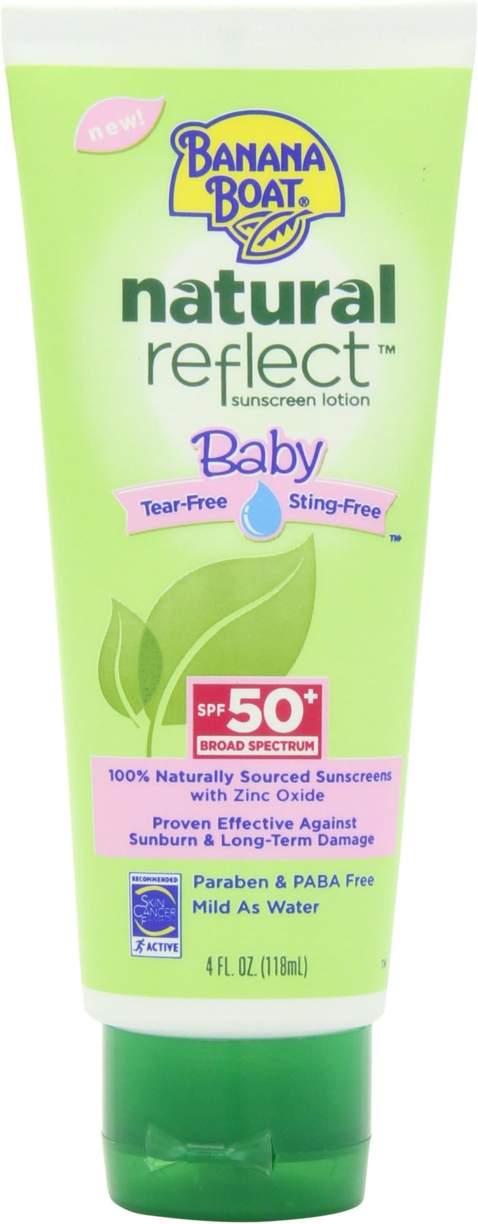 Banana Boat Natural Reflect Baby Sunscreen Lotion SPF 50, 4 Fluid Ounce by Banana Boat