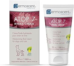 ATOP 7 Hydra Cream pour Chiens & Chats | Crème Hydratante Fluide pour Peaux Sèches à Très Sèches | Nourrit & Protège la Barrière Cutanée | 50 ml | Dermoscent