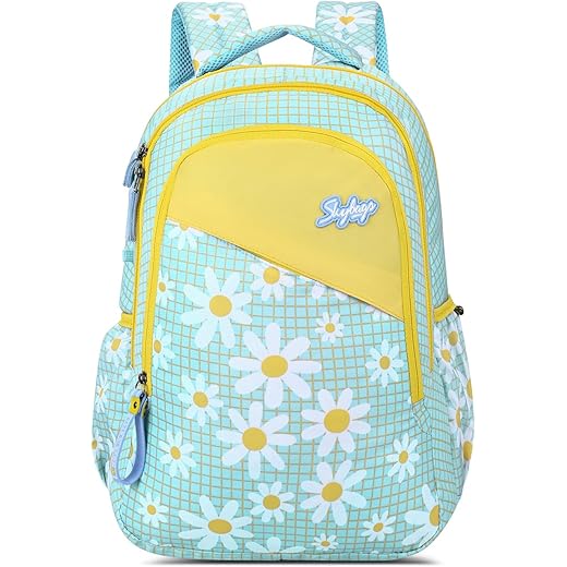 Bloom School Bag 30L Yellow Blue