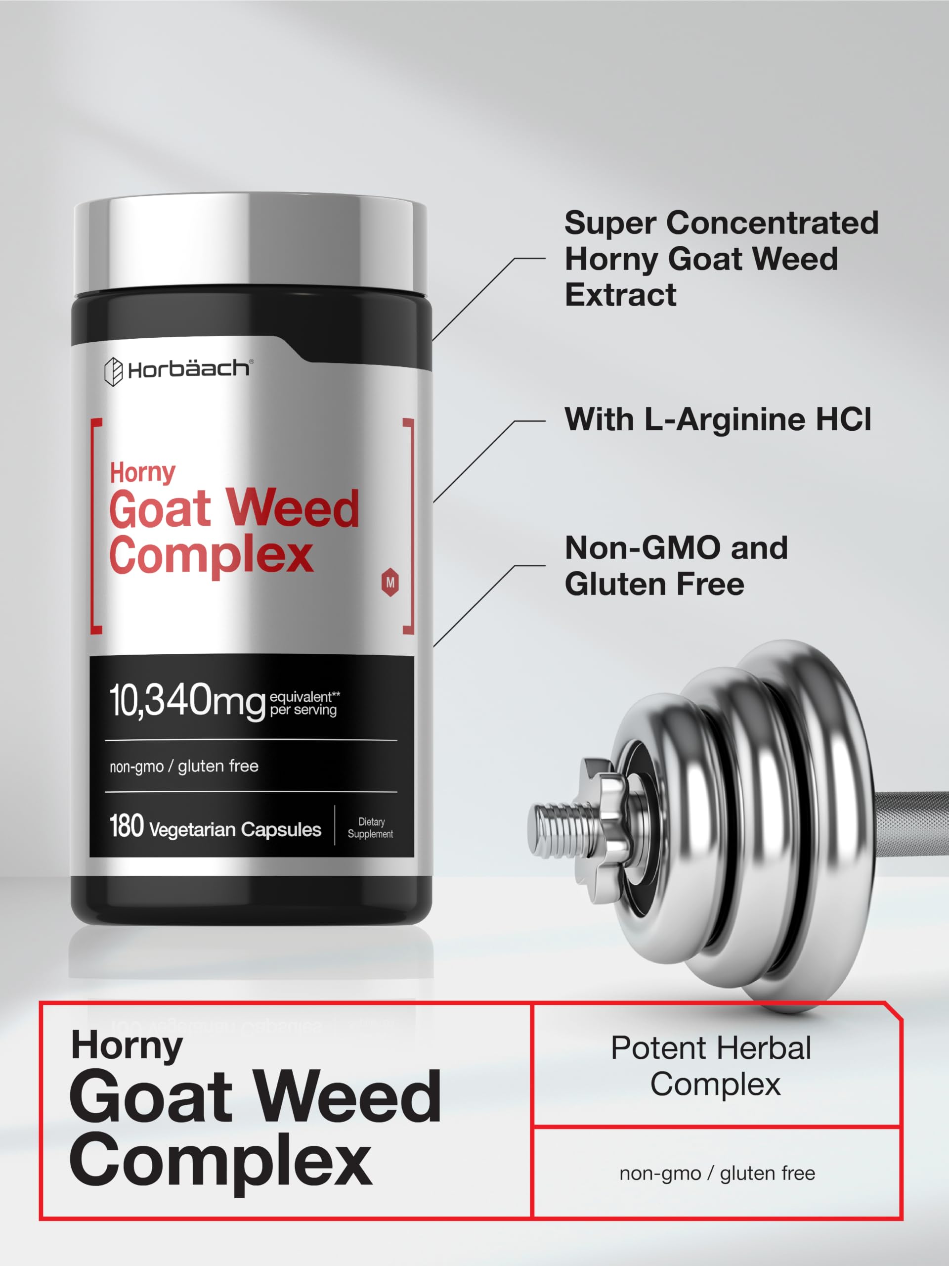 Horbäach Horny Goat Weed Complex | 180 Capsules — Amazon image 4