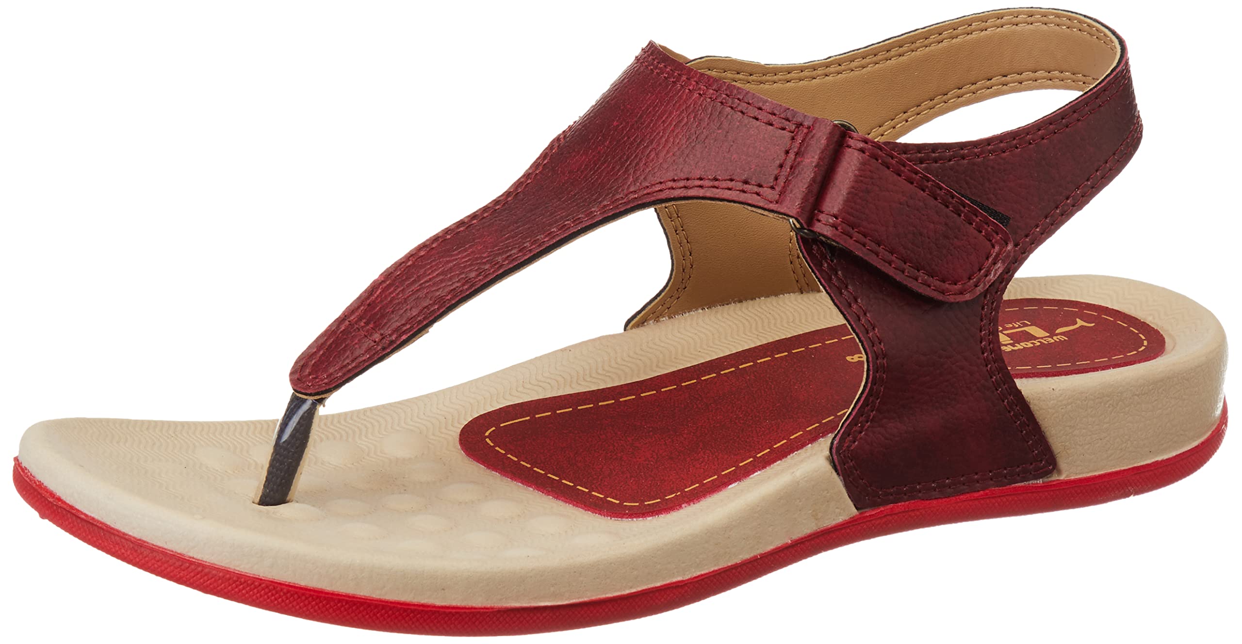 WELCOME Womens Red Sandal-6 Kids UK (LC 14) (B0982ZTSX7) Amazon Price History, Amazon Price Tracker