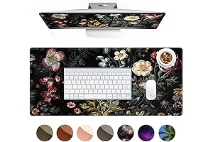 HAOCOO Floral Keyboard Pad: Elevate Your Workspace with Vintage Charm and Functionality