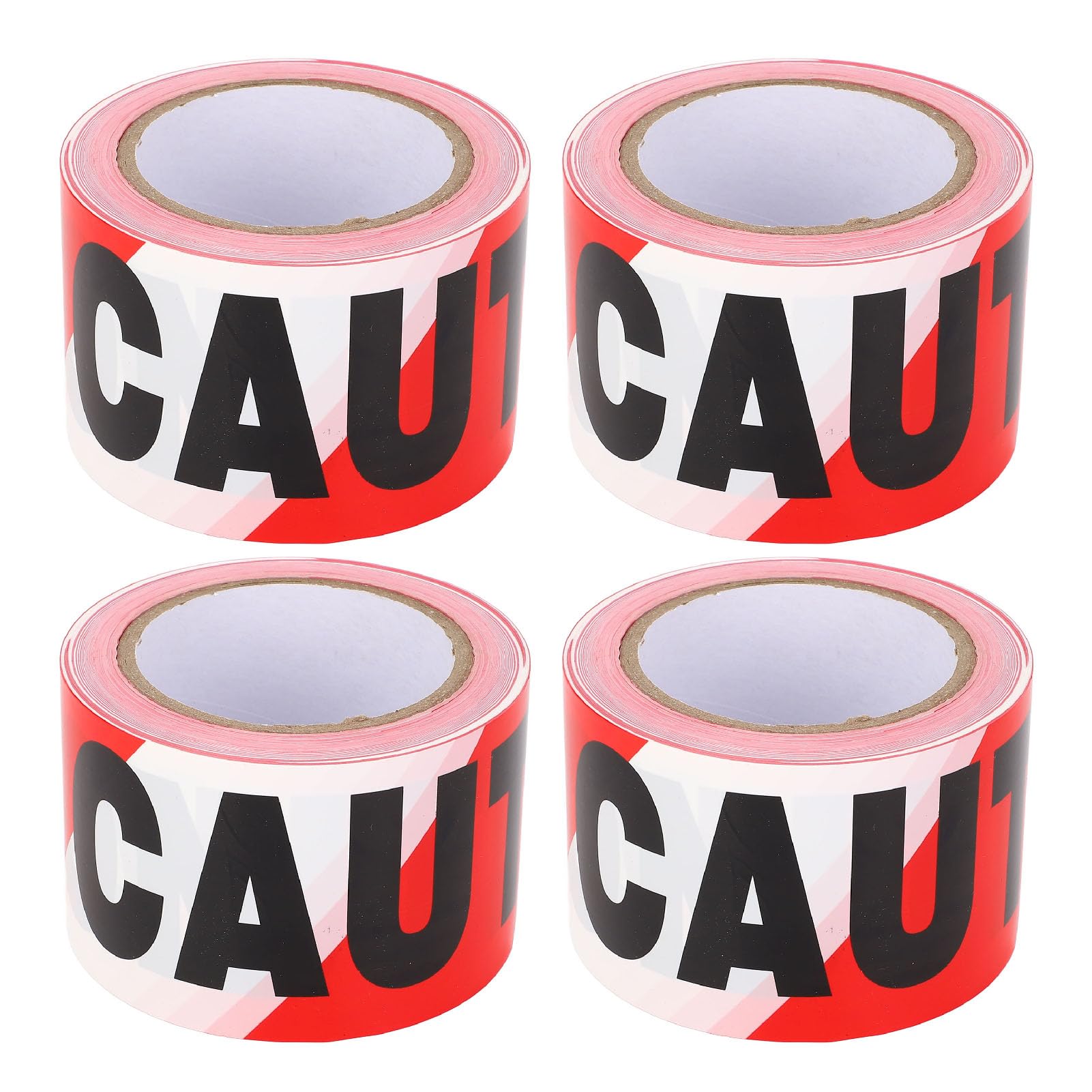 Ruban d'avertissement Non Adhésif 7,6 Cm X 300 M, Ruban d'avertissement de sécurité en Polyéthylène Robuste pour Chantiers de Construction, Zones Dangereuses, Contrôle de Stationnement,