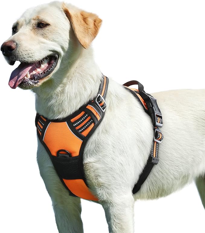 Eagloo Dog Harness, No Pull Pet Harness for Large Dogs, Front Clip Vest