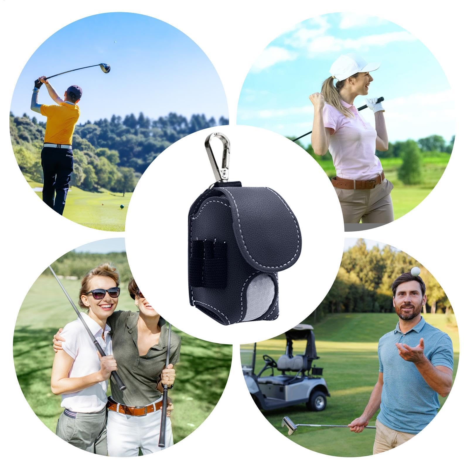Borsa per il trasporto di palline da golf con chiusura magnetica, per allenamento e competizione