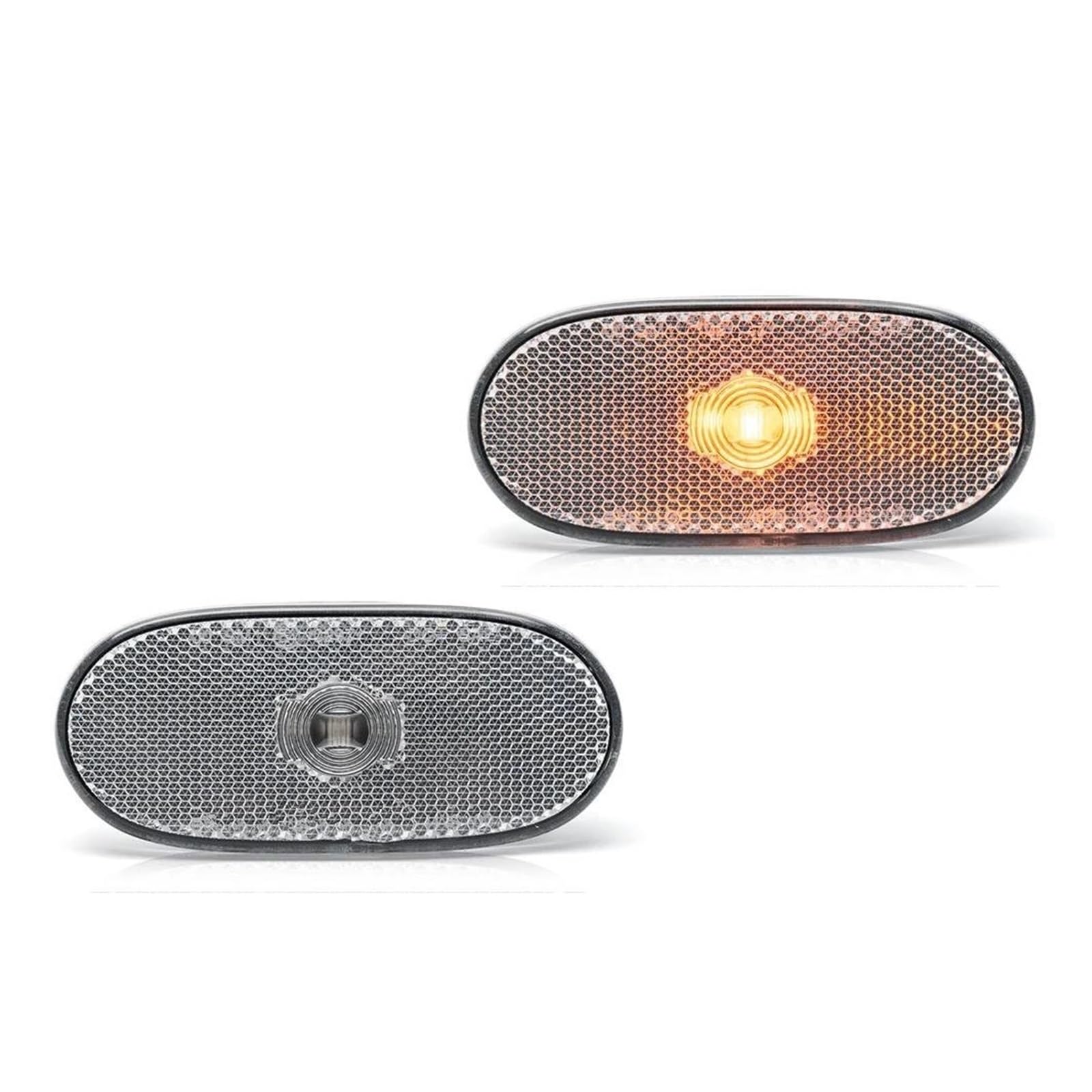 Generico Indicatore Laterale Per VW Per Crafter 2E 2F 2006-2016 LED Lampada ingombro Canbus Luce posizione Indicatori laterali direzione Indicatore Direzion(B Clear Lens)