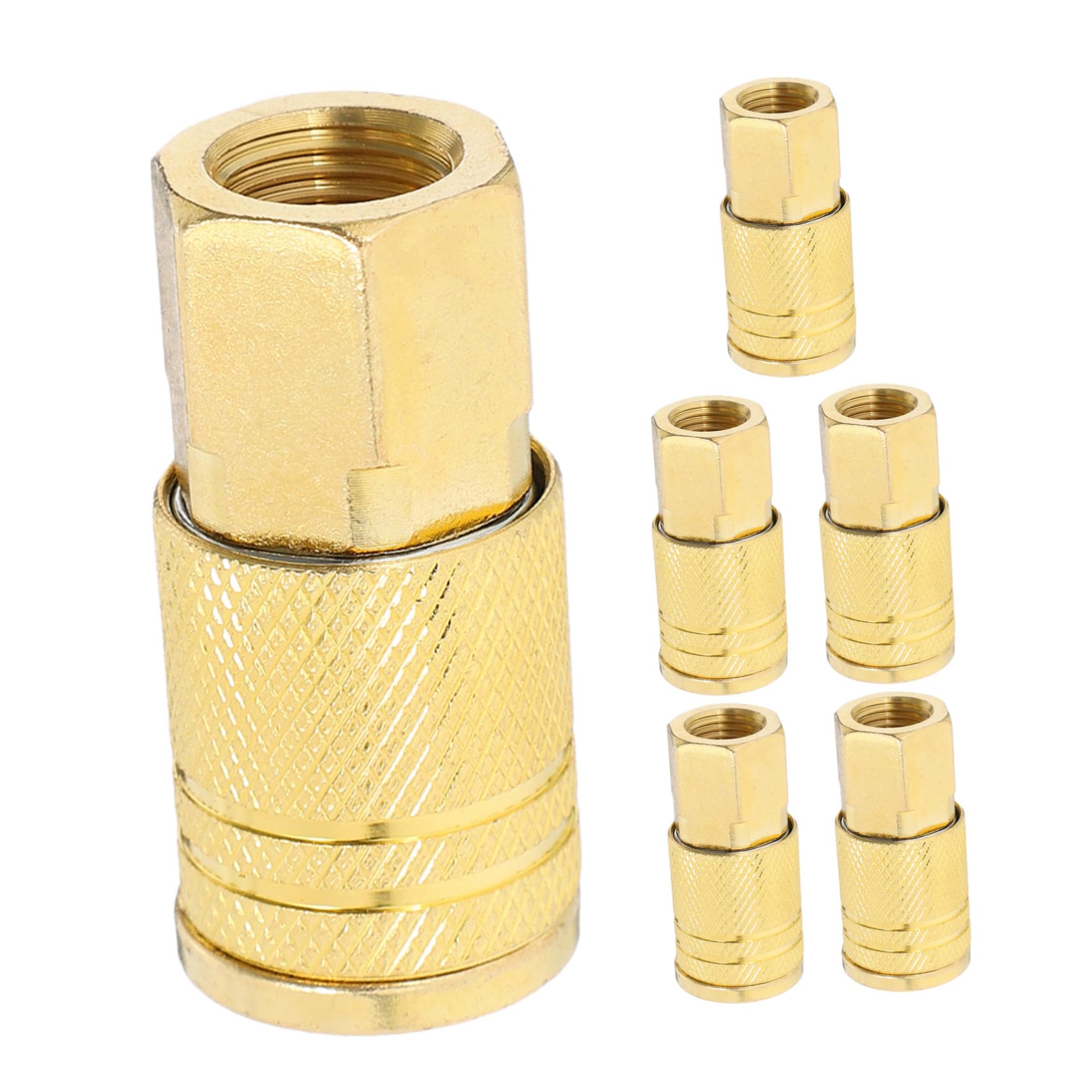 Conector rápido NPT hembra de latón anticorrosión con rosca cónica para instalaciones de aire