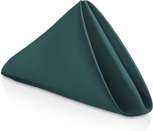 Vista 18 de Lann's Linens. 12 servilletas de 17 pulgadas. Servilletas de gamuza con bordes ribeteados, varios colores disponibles.