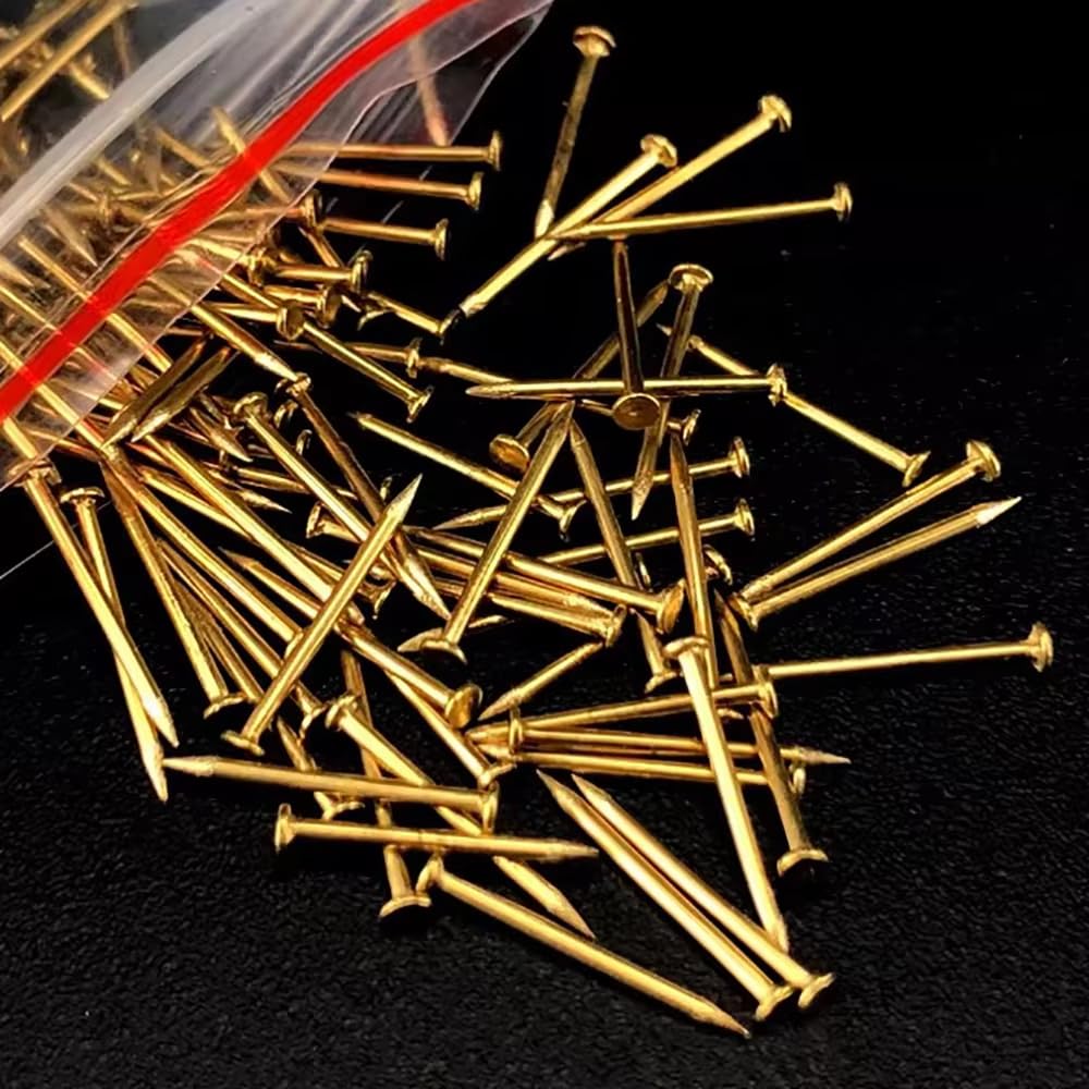 Chiodi in Rame per Modellismo di Barche a Vela Classiche, Testa Appuntita, 0,7 x 12 mm, Confezione da 300 g