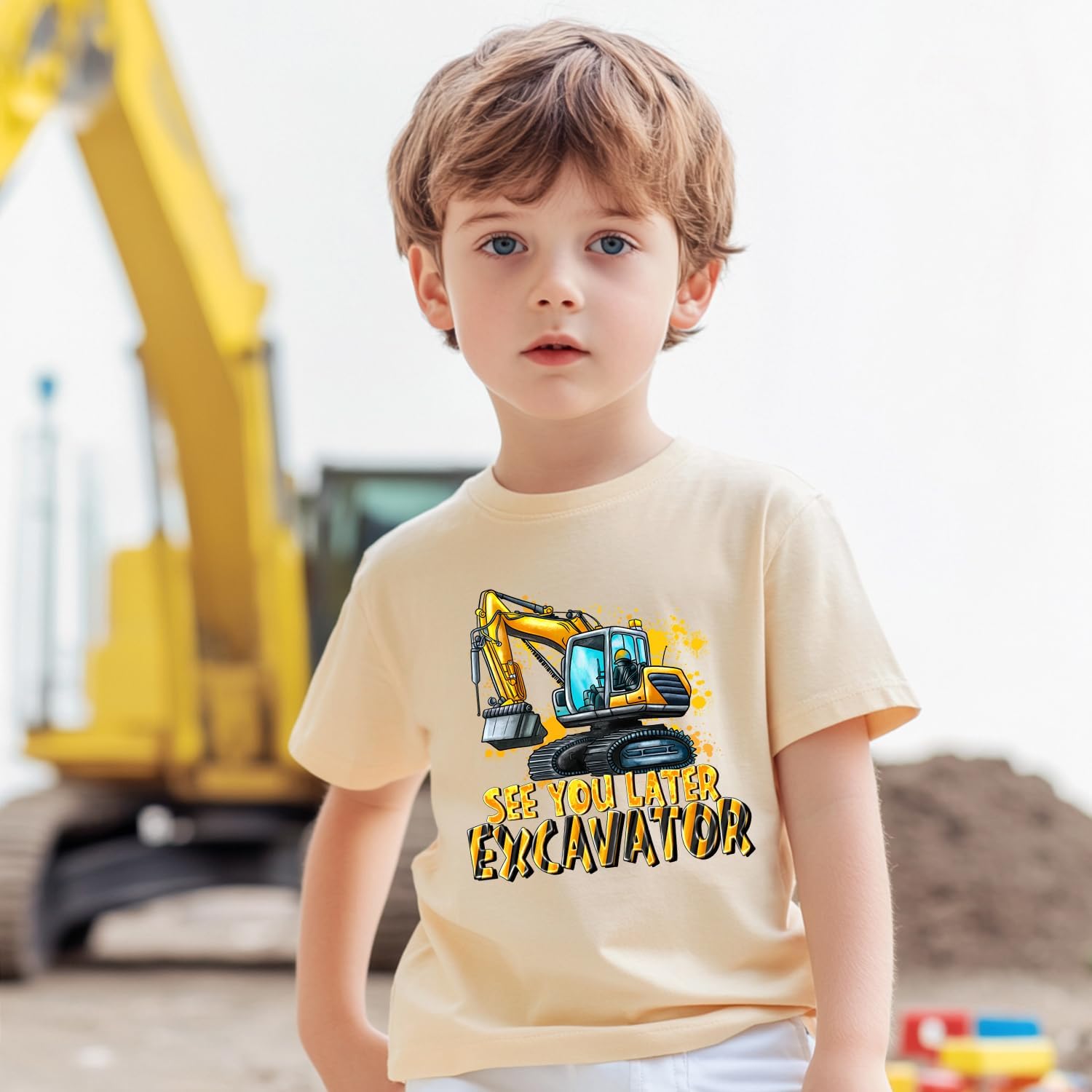 Toddler Dump Truck Shirt Kids My God is So Big Boys Tee Tops Psalm Christian T-Shirt 2-7 Years - Image 3