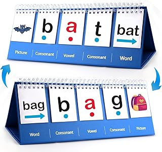 CVC Word Games-Phonics Games Sight Words Flash Cards Kindergarten, Preschool Kindergarten 1st 2nd Grade Classroom Must Haves, Speech Therapy Toys for Toddler, Special Education Toys Spelling Games
