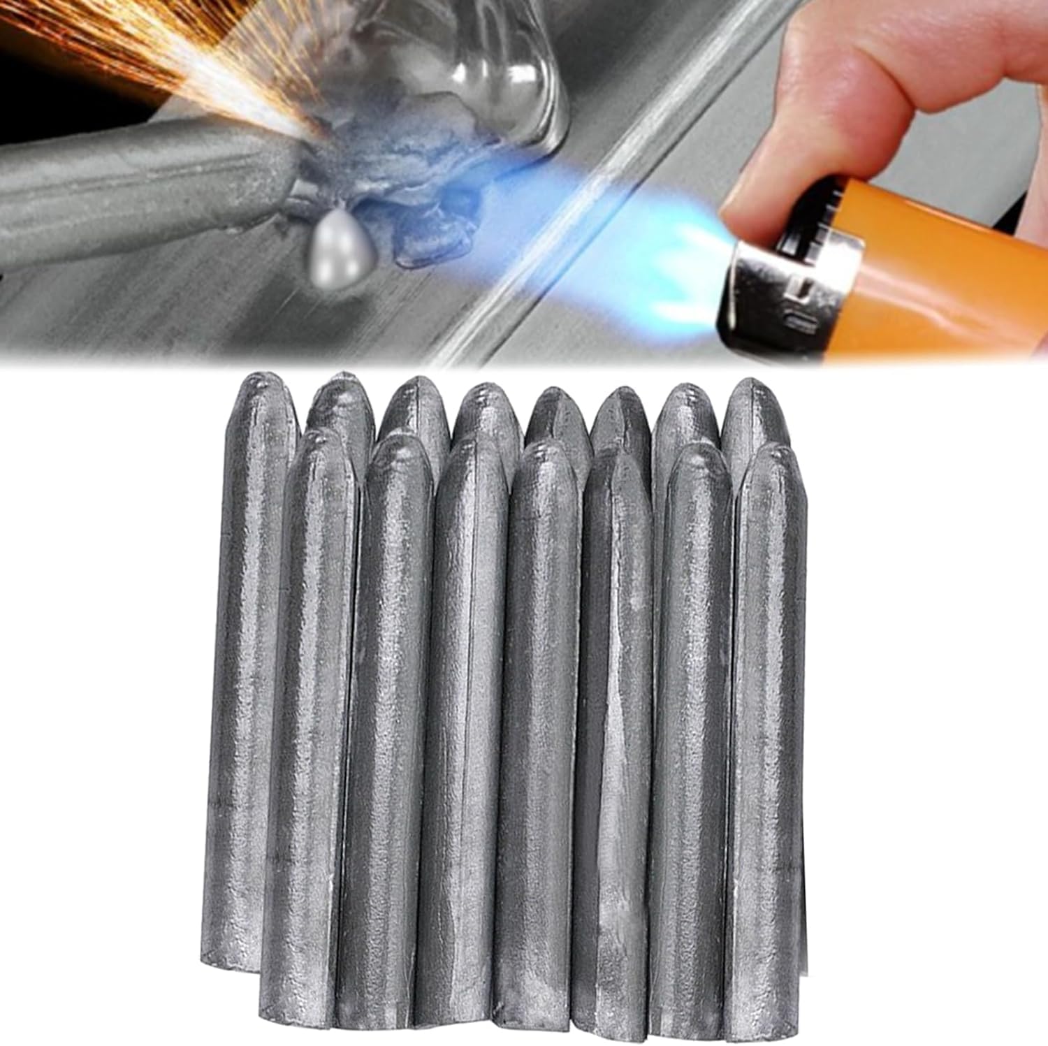 3PCS Low Temperature Universal Welding Rod,Metal Universal Low Temperature Easy Melt Welding Rods,Lighter Welding Rod,Easy Welding Rods for Metal Welding