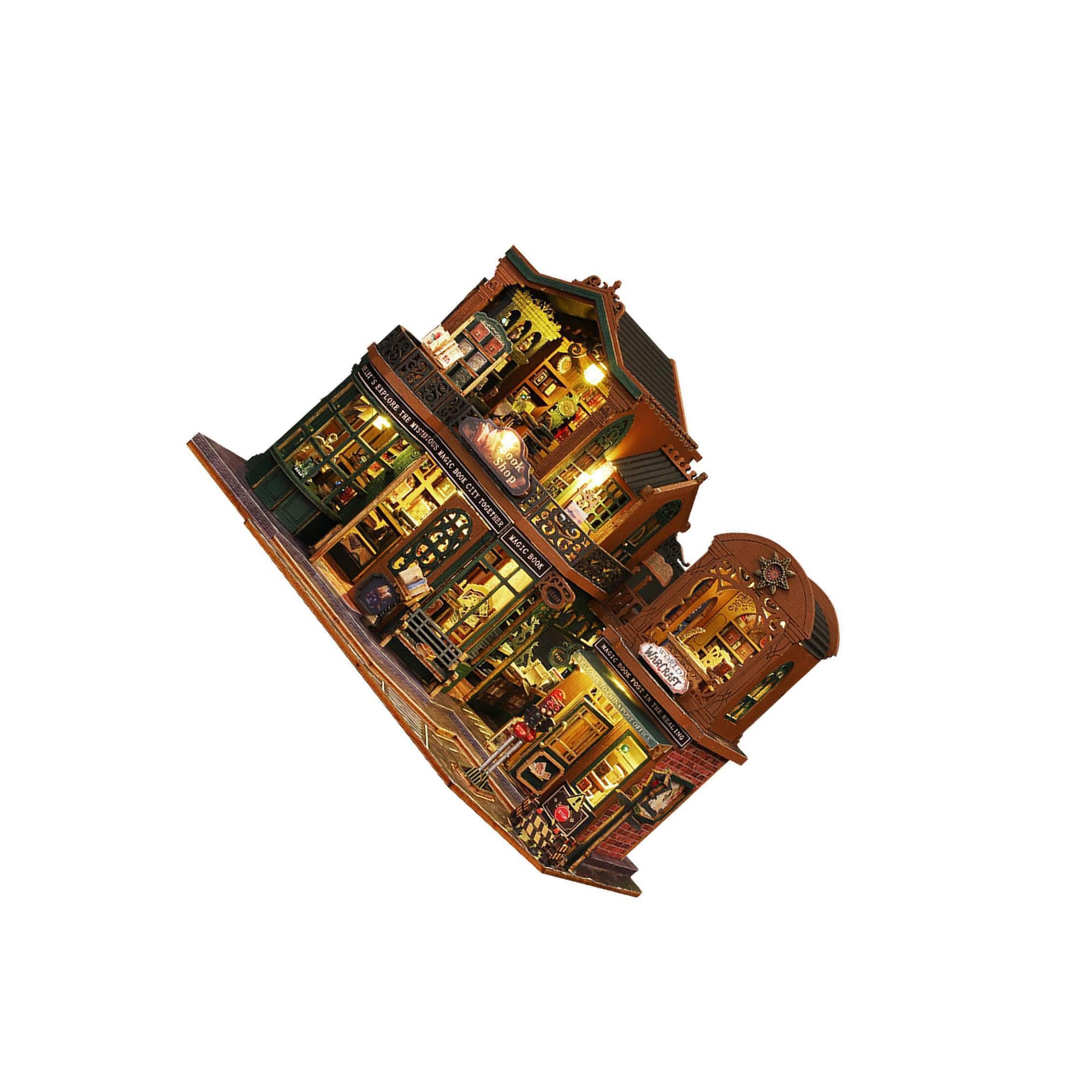 Kit fai da te per regali di case delle bambole in miniatura in legno per ragazze, per ispirare la creatività e imparare la coordinazione -mano e