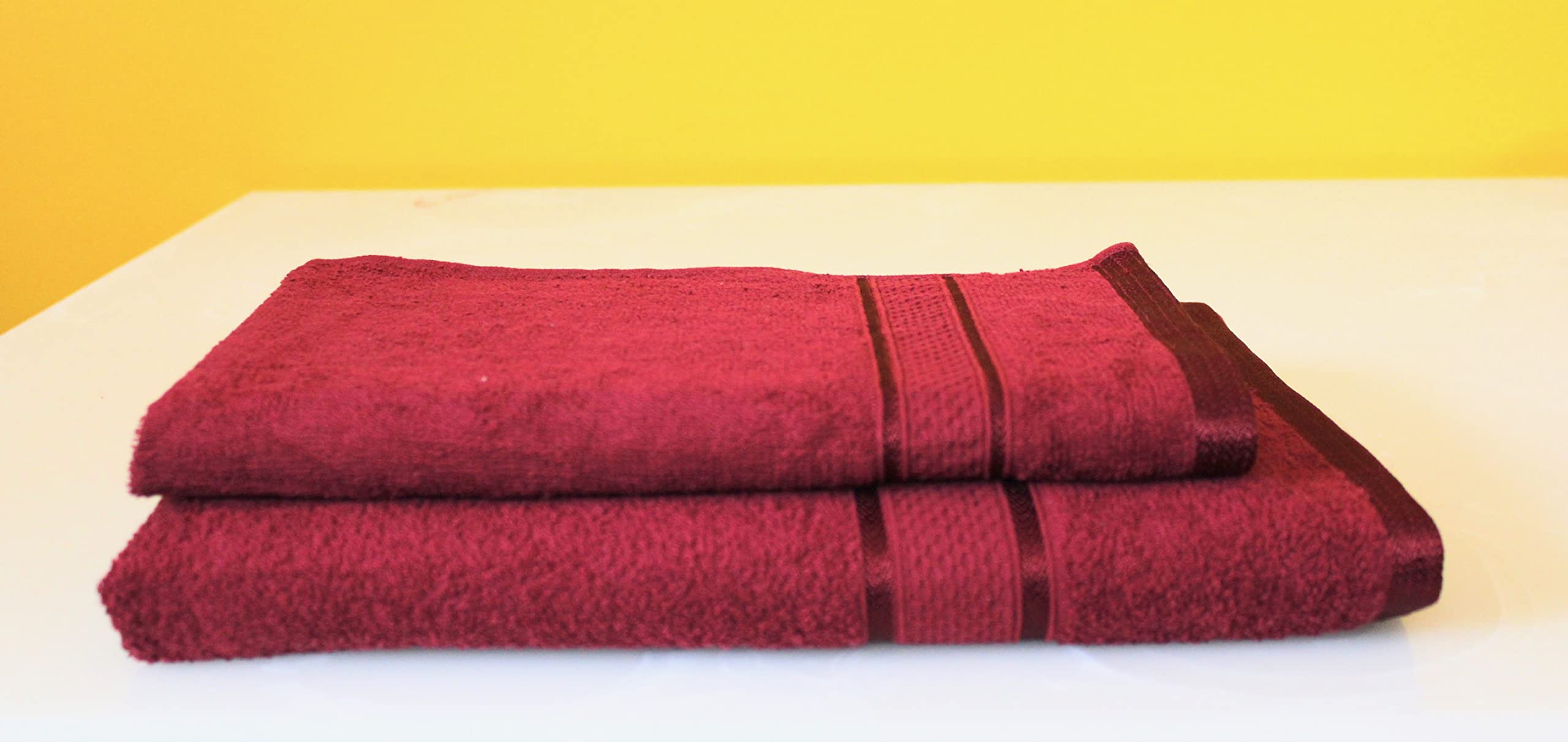 Frestol Terry - 1 Bath Towel + 1 Hand Towel (Marron)