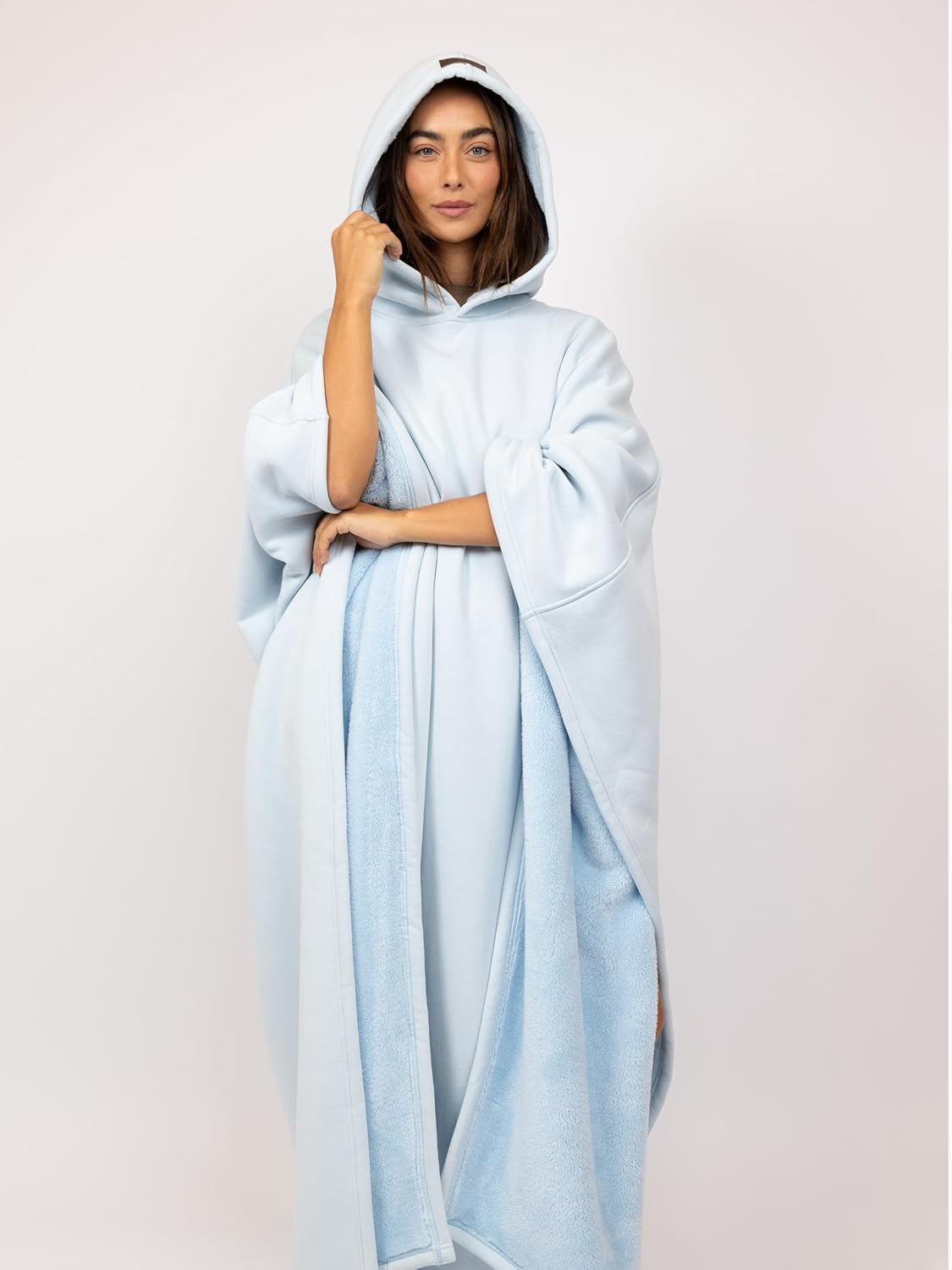 FREE THE SHEEP Eden Hoodie – Oversized Weighted Hoodie Cloak with Ultra-Soft Faux Fur Liner