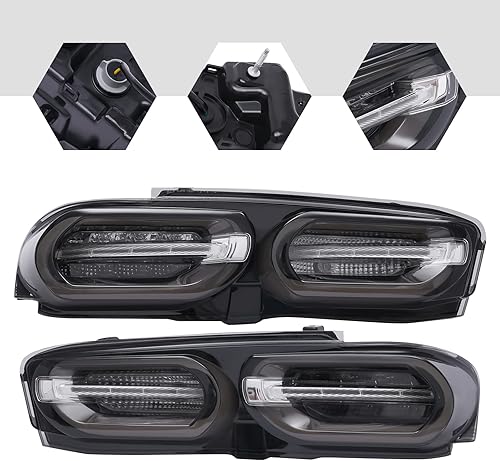 Miniatura 4 de LYNICESHOP Luces traseras LED de freno para Chevy Camaro 2019 2020 2021, luz trasera LED, lente transparente, luces traseras LED, montaje trasero