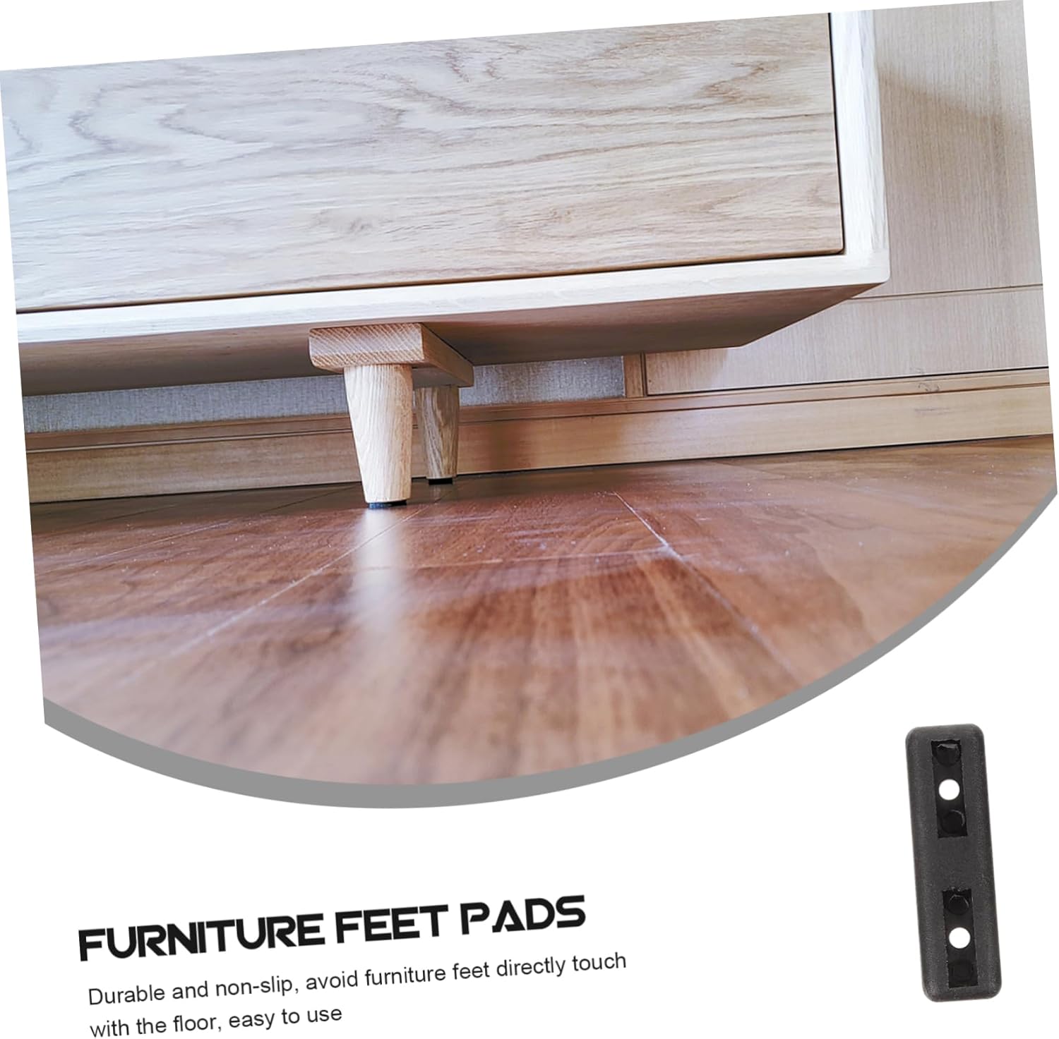 200pcs Non-Slip Furniture Leg Pads Chair Feet Protectors for Hardwood Floors Easy to Install for Sofa and Table Legs