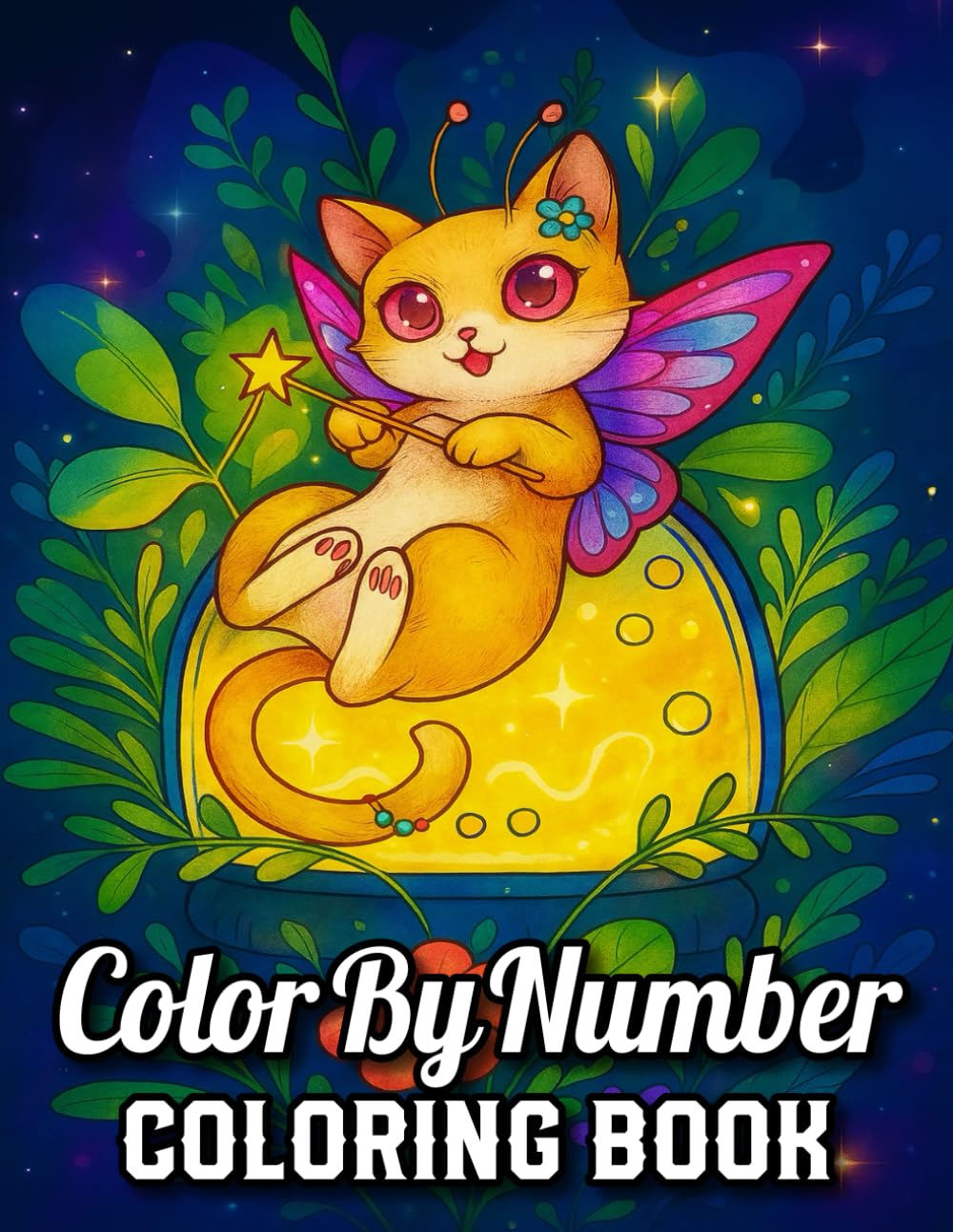 Color by Number Coloring Book: New Large Print Color By Number Coloring Book Easy Design Coloring Pages Ocean Animals, Birds, Easter, Butterflies, ... Color By Number Coloring Book For Seniors)