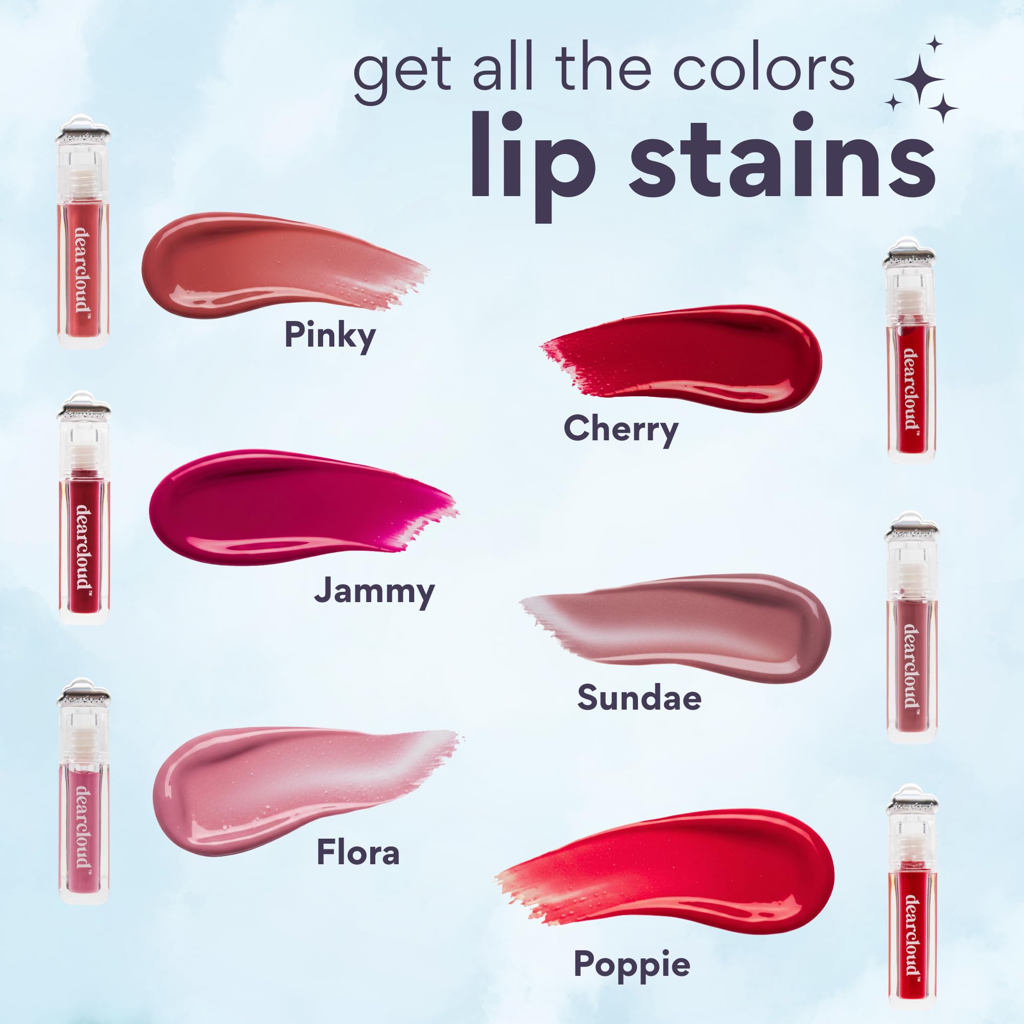 Amazon.com : dearcloud Color Crush Lip Tint – Squalane Tinted Lip
