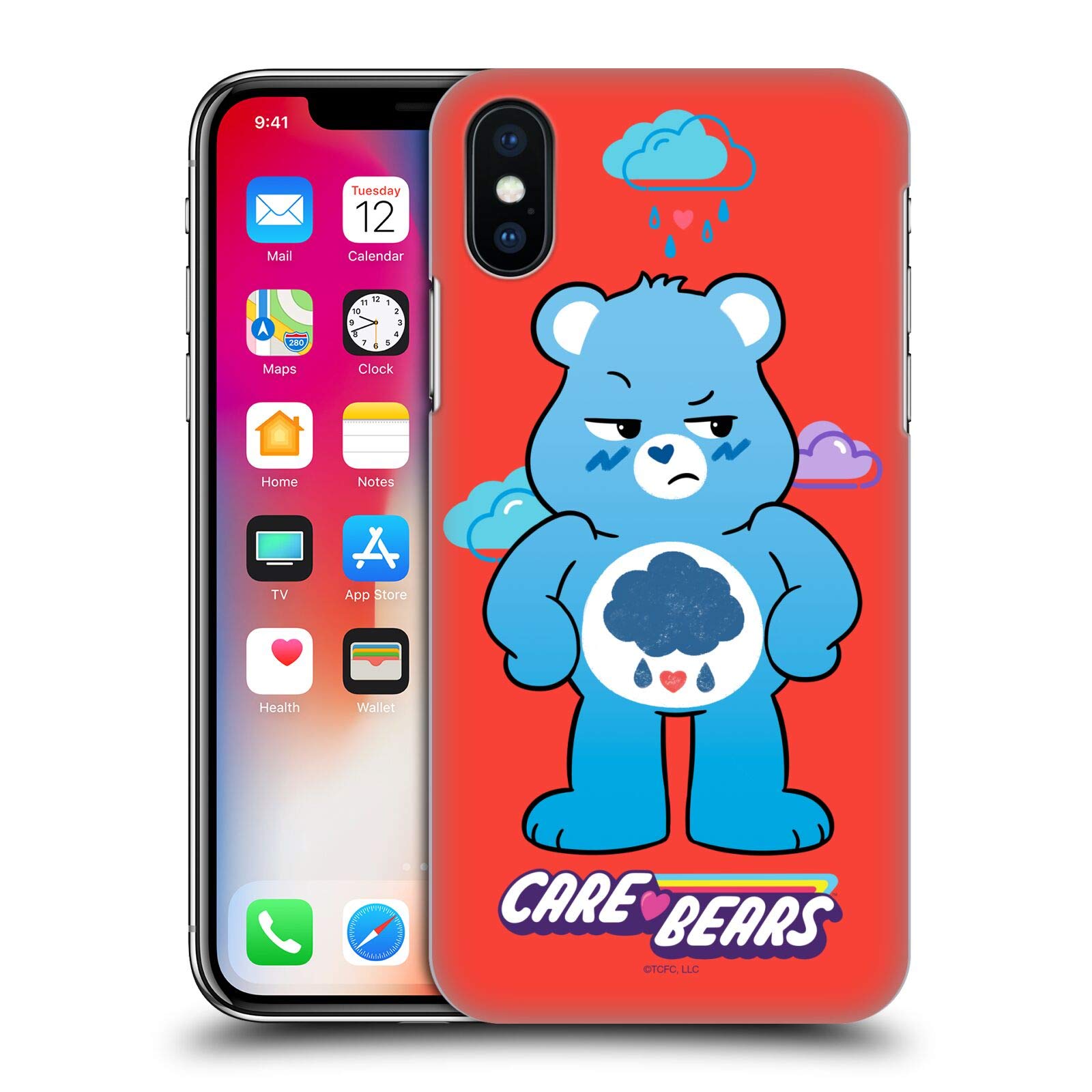 Coque iPhone X Care Bears Grumpy anti-rayures pour le quotidien - 8