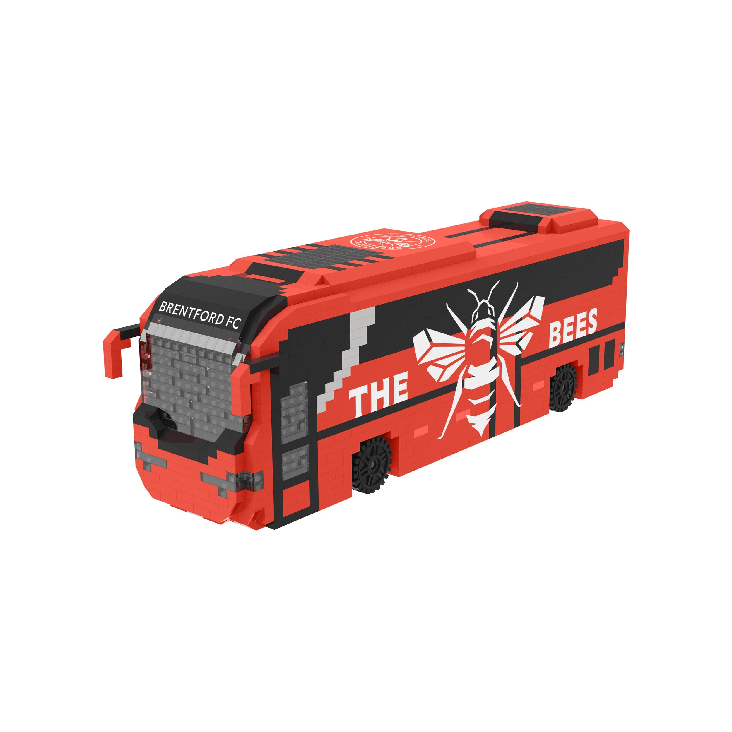 FOCO Officially Licensed Brentford FC BRXLZ 3D Bricks Coach Construction Toy Model
