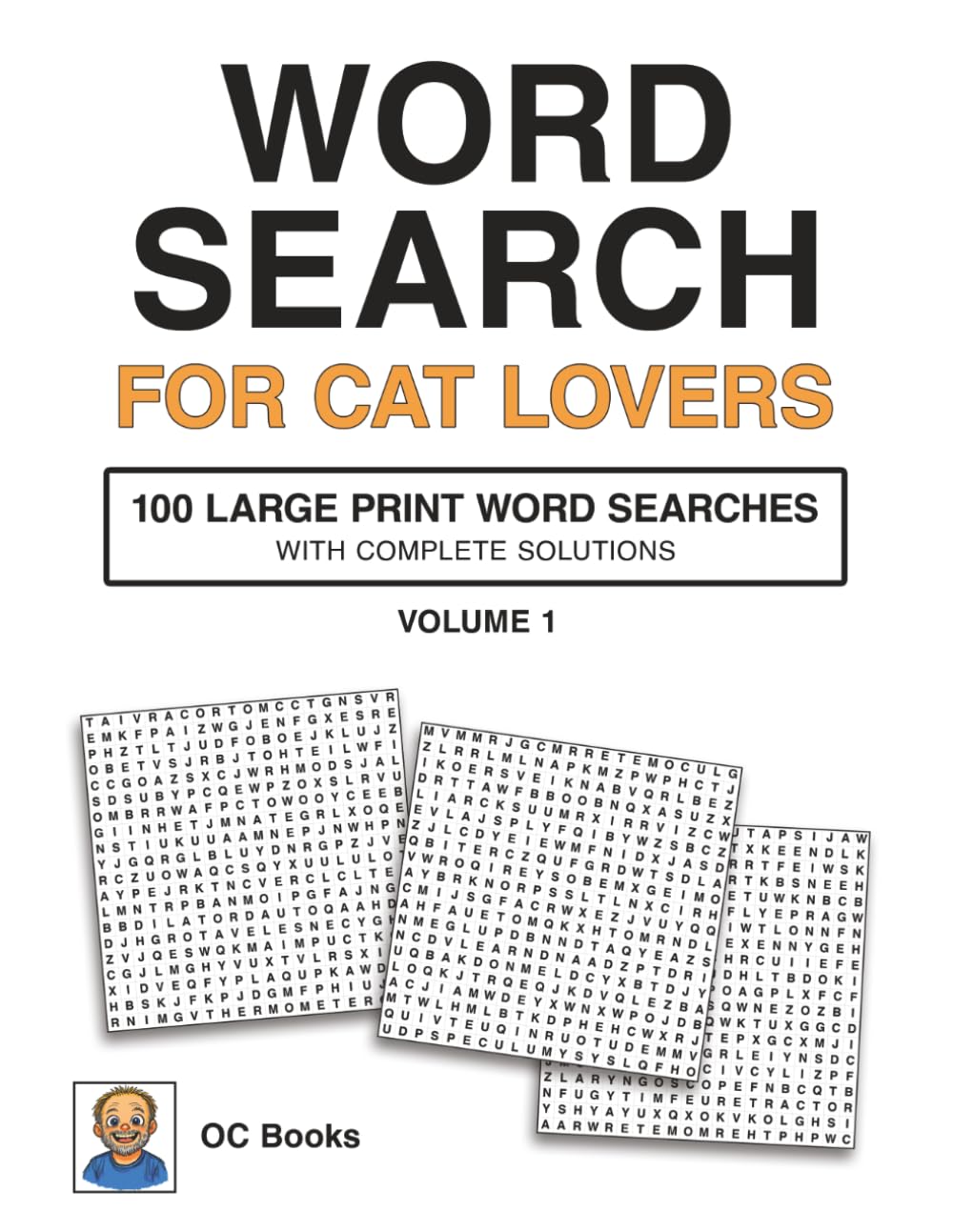 Word Search for Cat Lovers, Volume 1