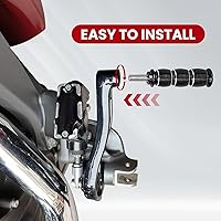 Vista 3 de Juego de clavijas de freno de cambio de motocicleta para Indian Scout Sixty Bobber Victory Cross Country Hard-Ball Kingpin - Negro